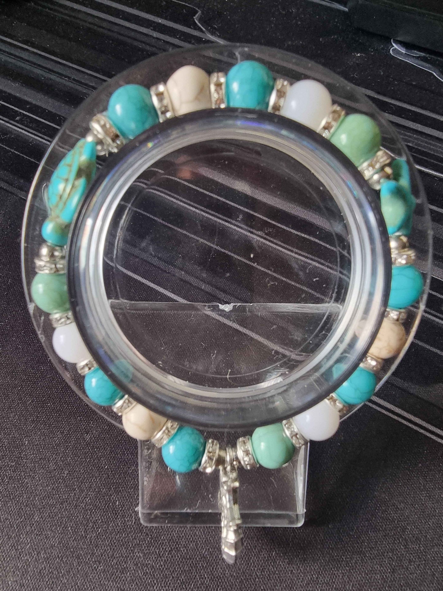 Ocean theme sea life bracelet, seahorse, starfish, sea turtle