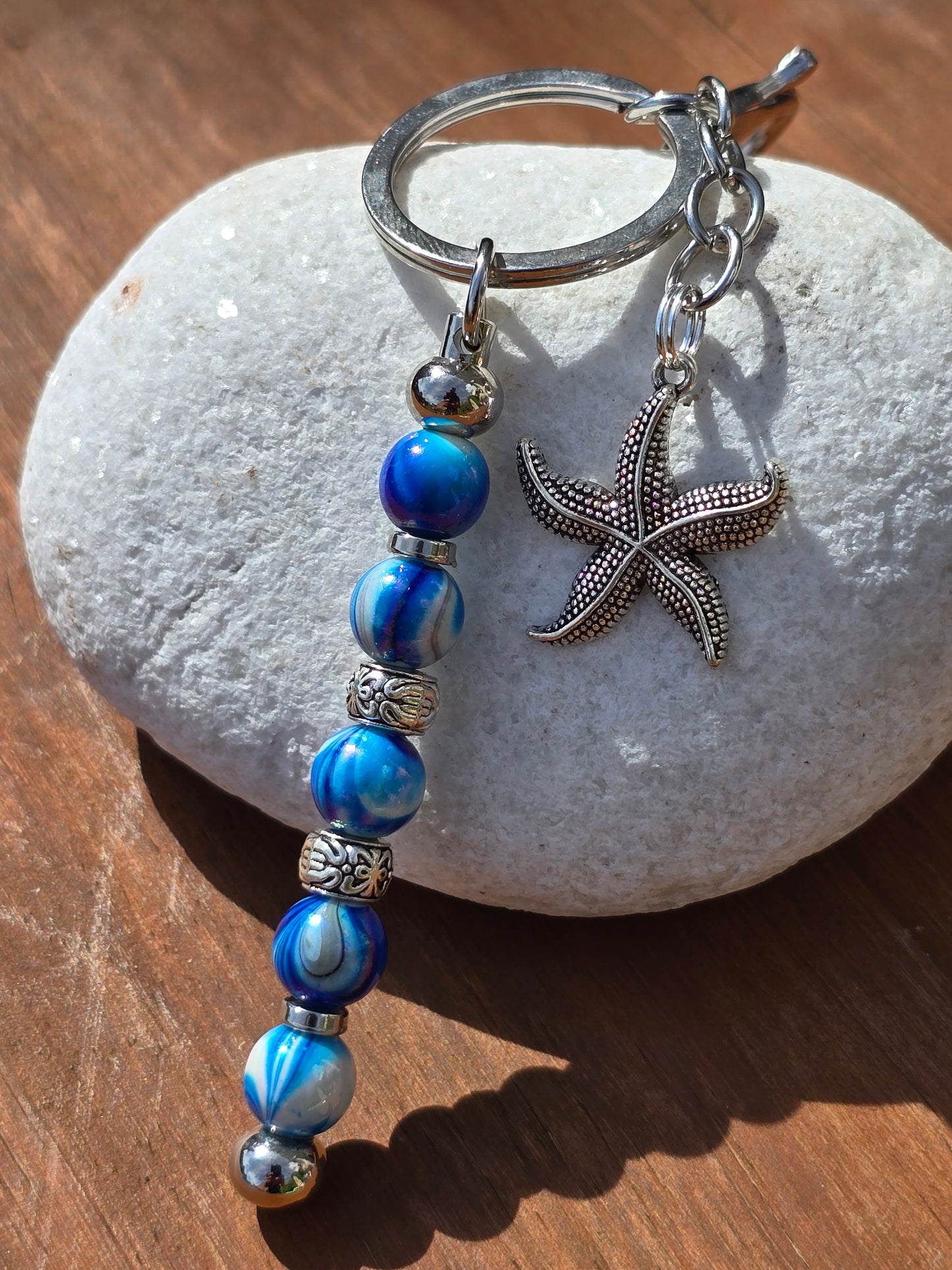 Beaded Vertical Bag Charm / Keyring / Zipper Pull Charm - Various Designs Available