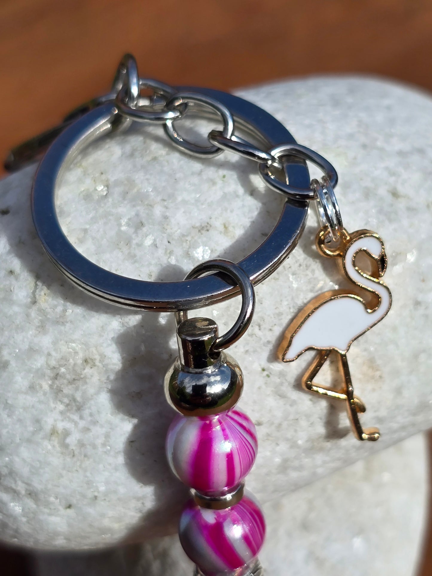 Beaded Vertical Bag Charm / Keyring / Zipper Pull Charm - Various Designs Available
