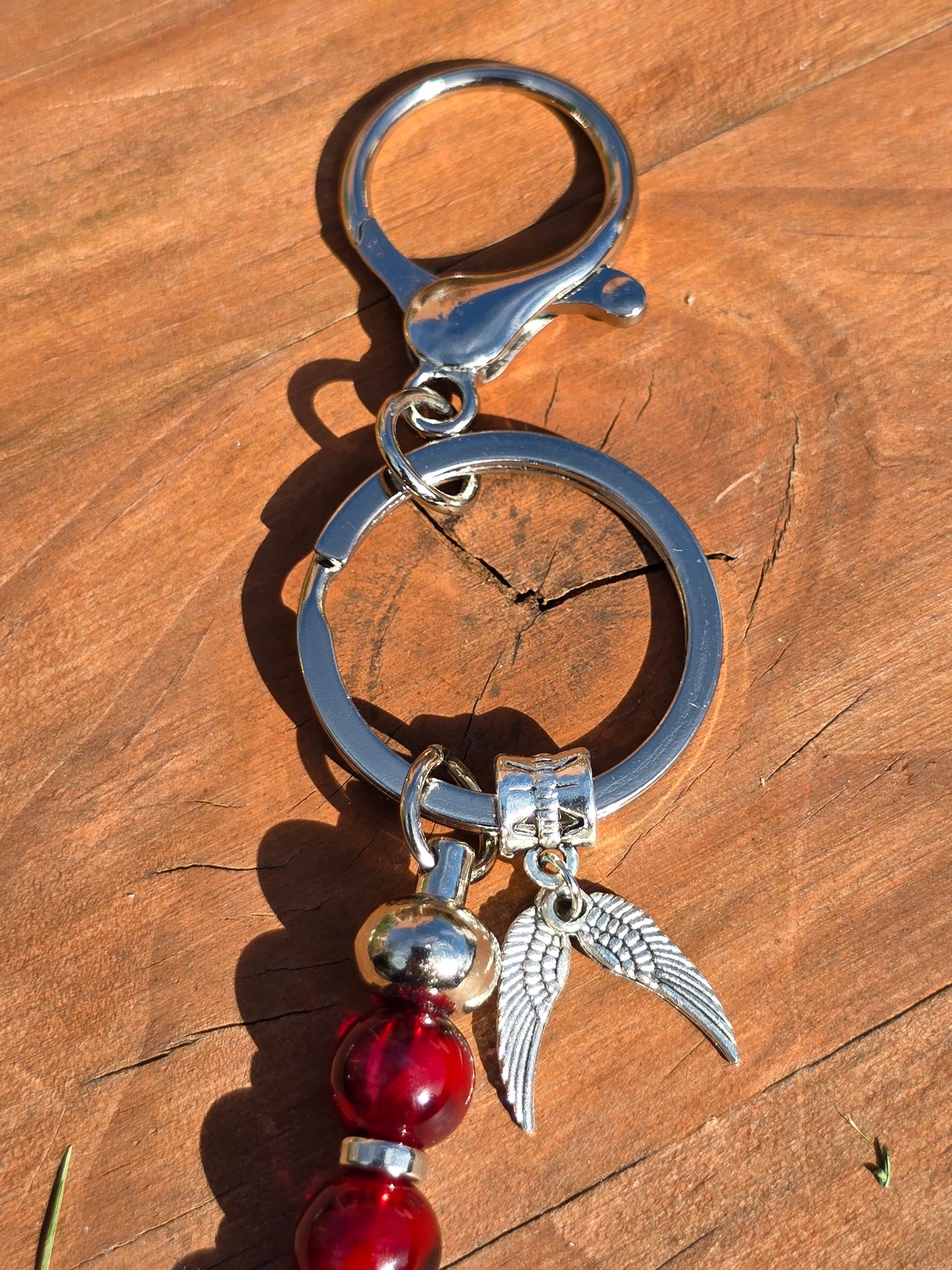 Beaded Vertical Bag Charm / Keyring / Zipper Pull Charm - Various Designs Available