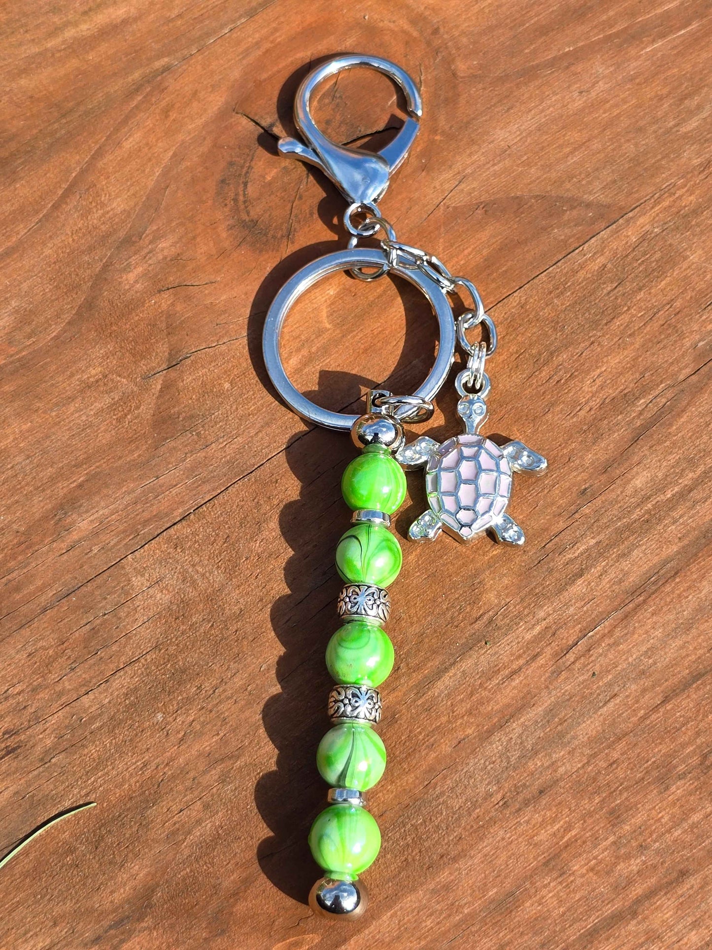 Beaded Vertical Bag Charm / Keyring / Zipper Pull Charm - Various Designs Available