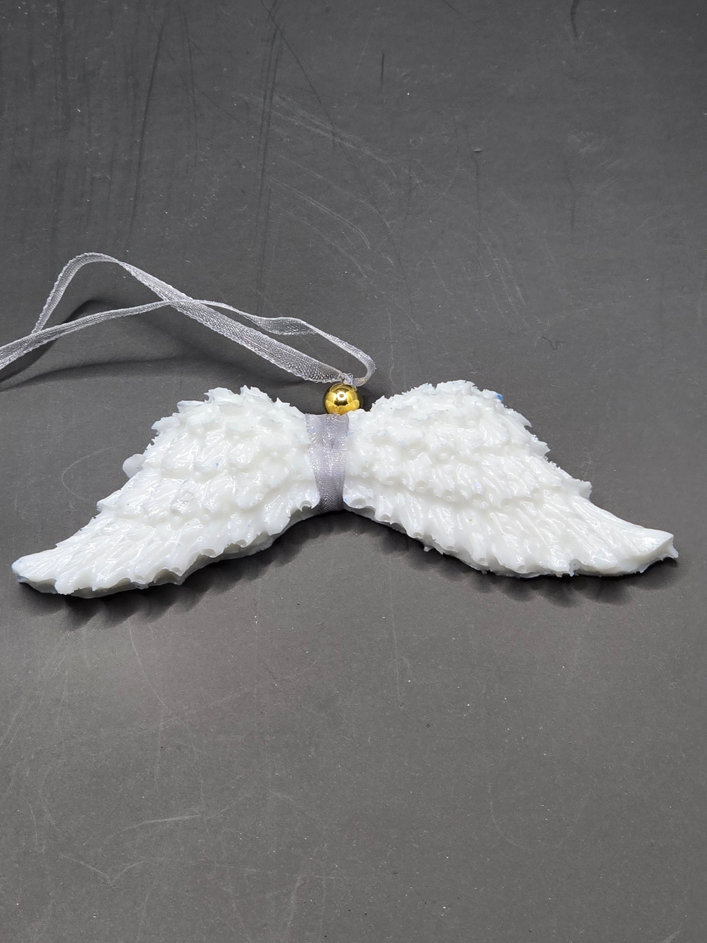 White Resin Angel Wings (Mum / Dad) - Hanging Decoration