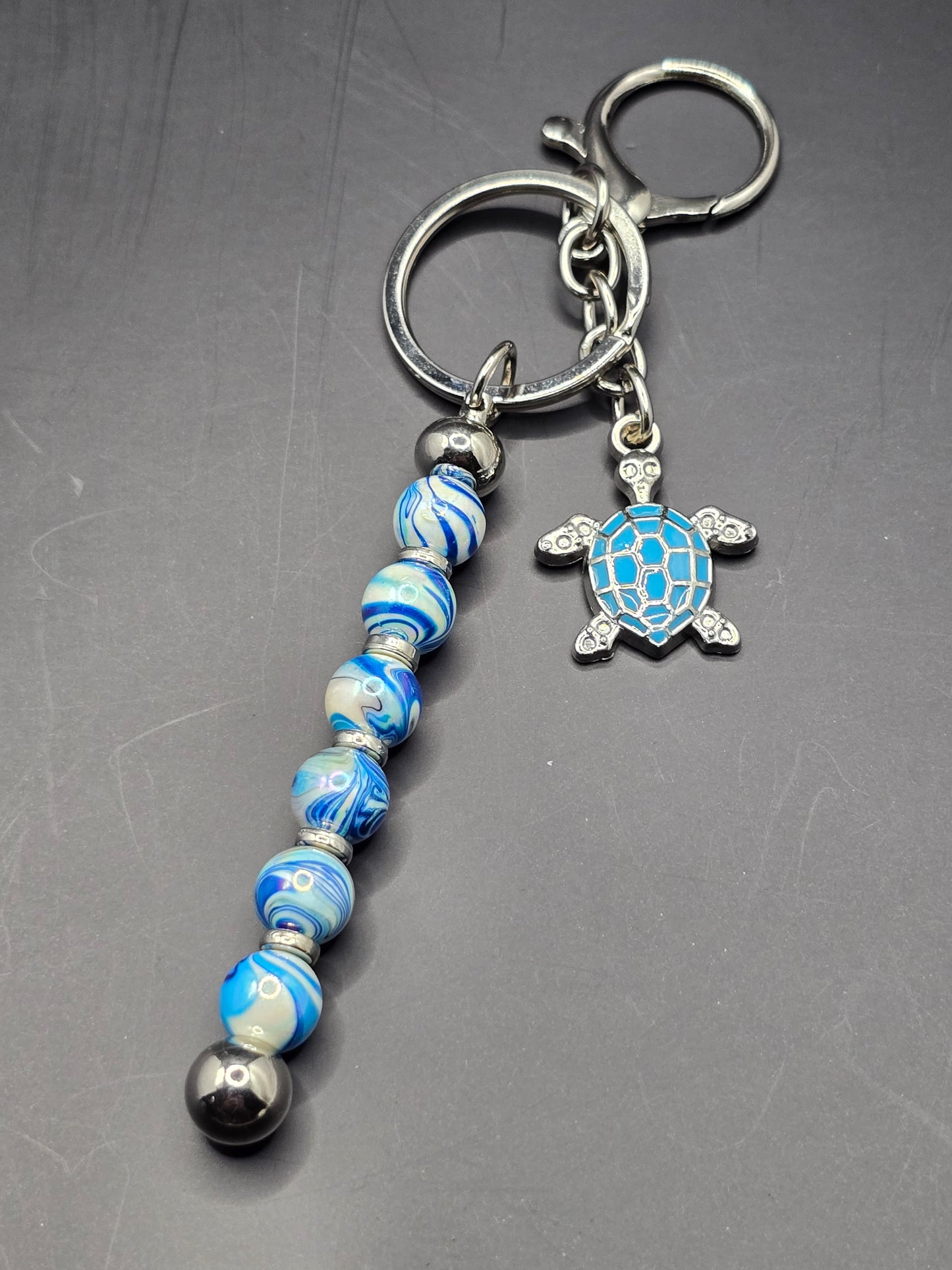 Beaded Vertical Bag Charm / Keyring / Zipper Pull Charm - Various Designs Available