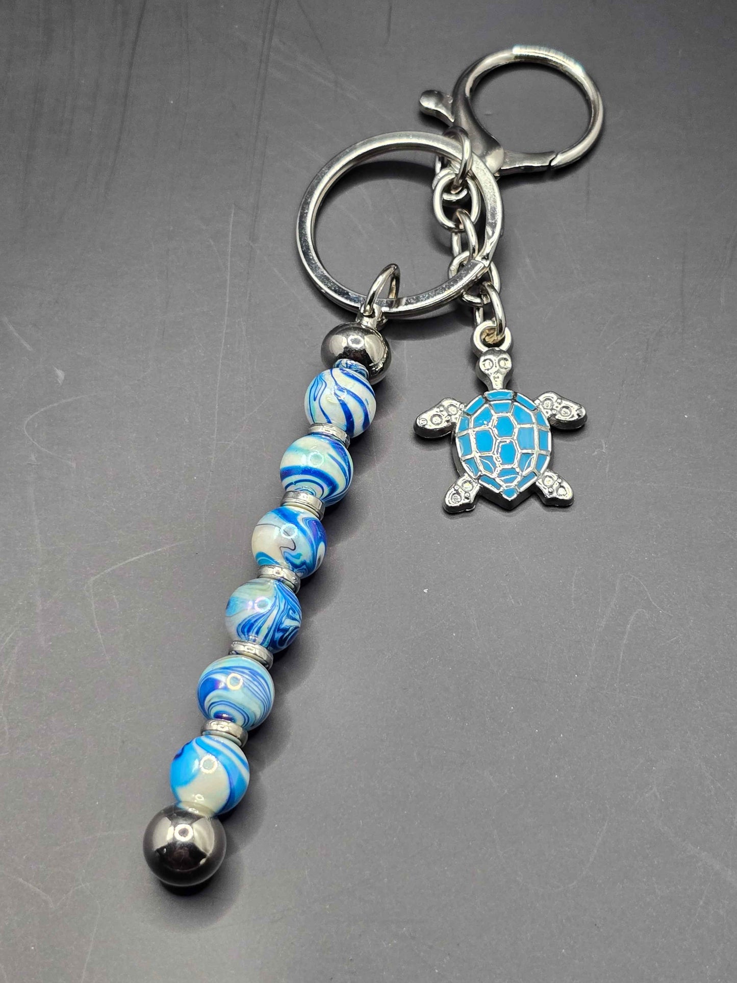 Beaded Vertical Bag Charm / Keyring / Zipper Pull Charm - Various Designs Available