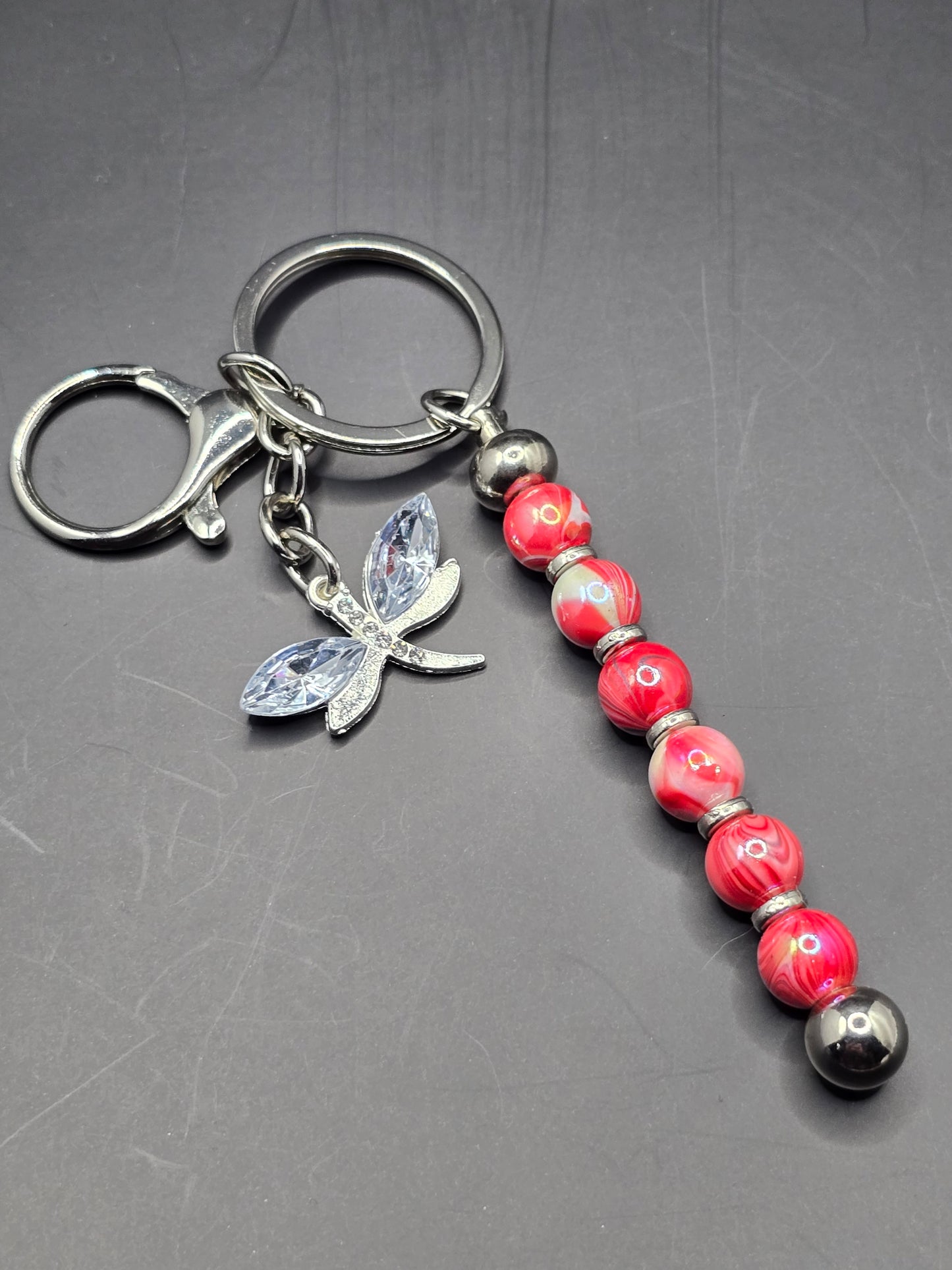 Beaded Vertical Bag Charm / Keyring / Zipper Pull Charm - Various Designs Available