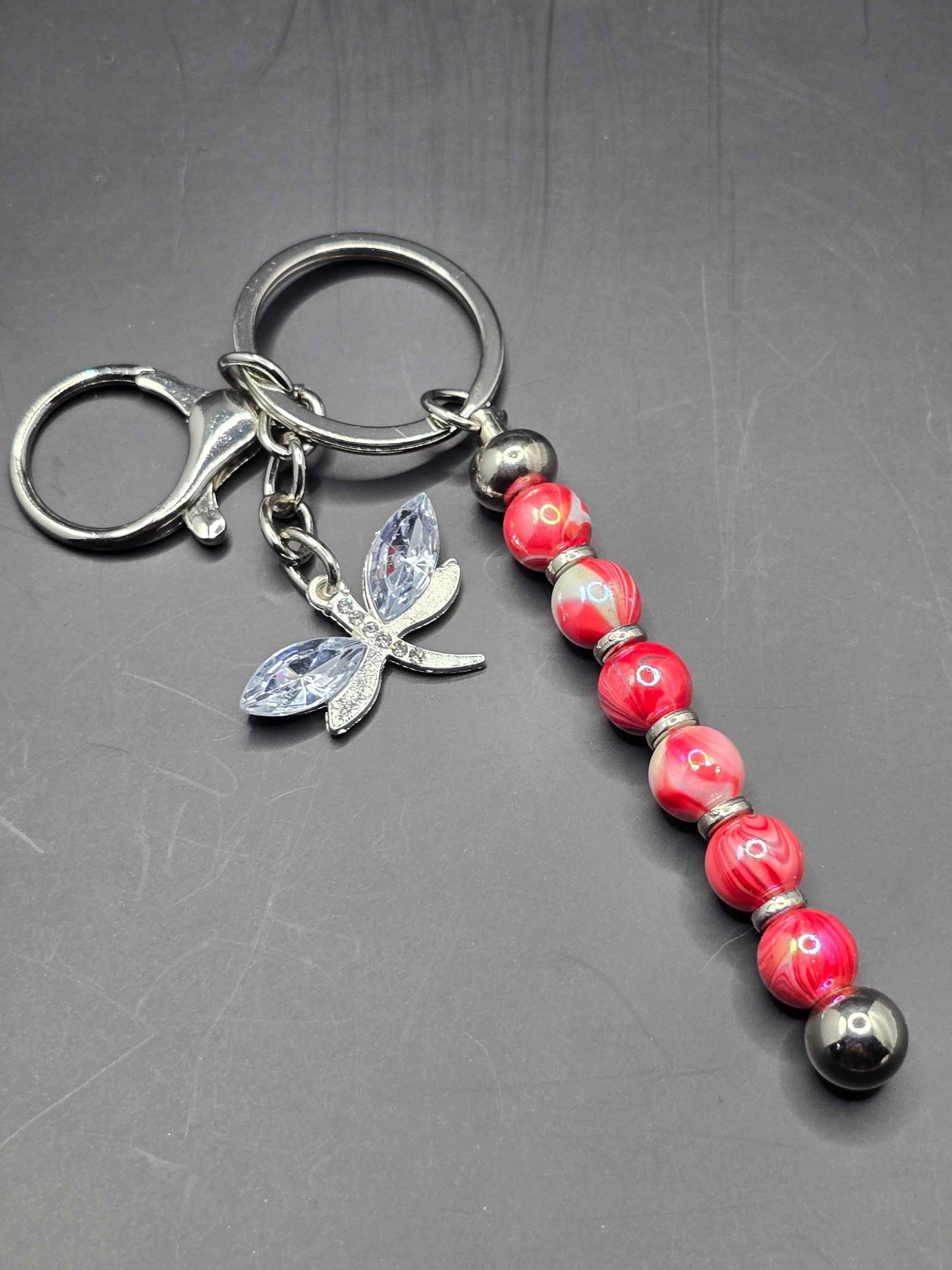 Beaded Vertical Bag Charm / Keyring / Zipper Pull Charm - Various Designs Available