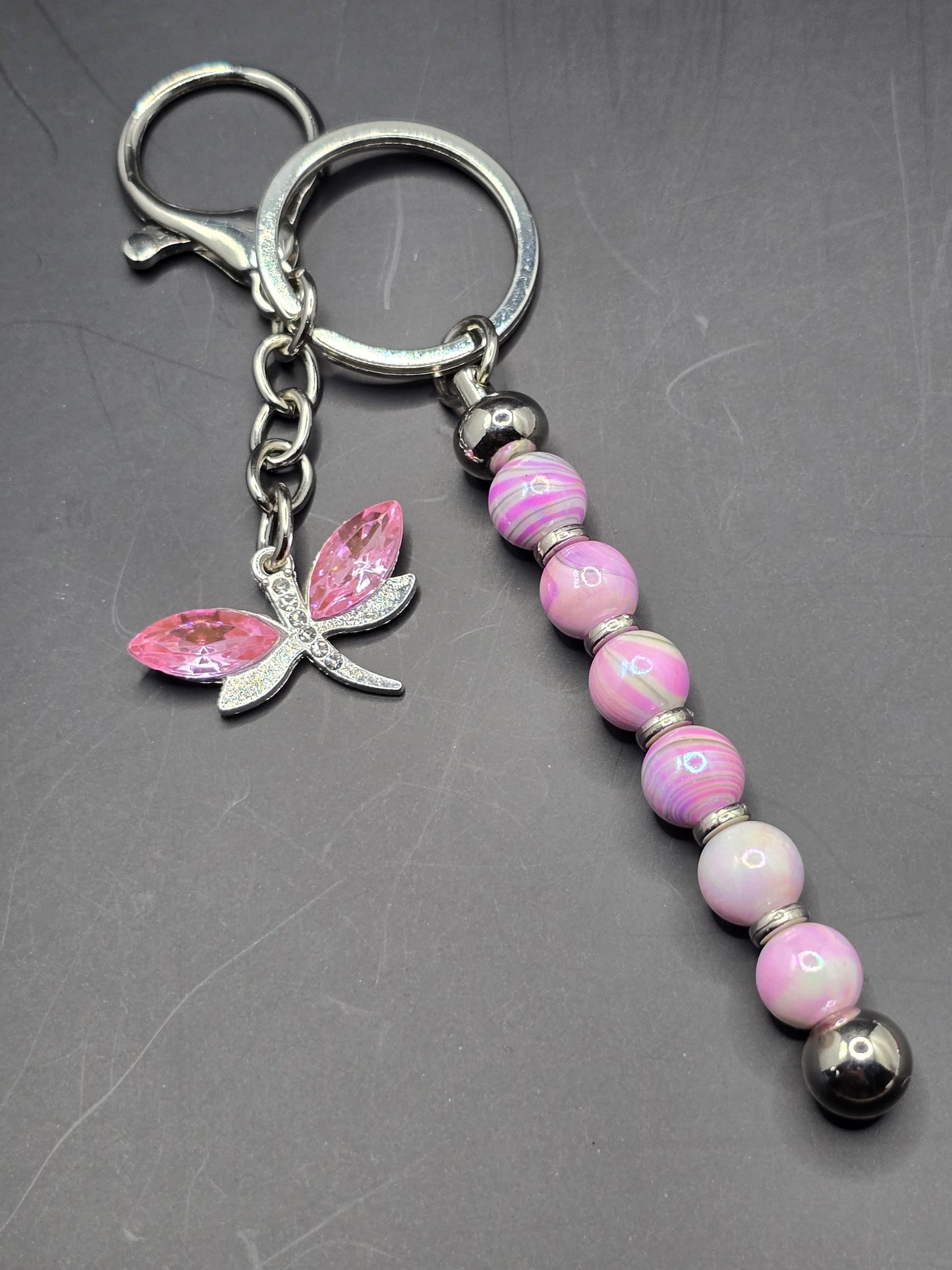 Beaded Vertical Bag Charm / Keyring / Zipper Pull Charm - Various Designs Available