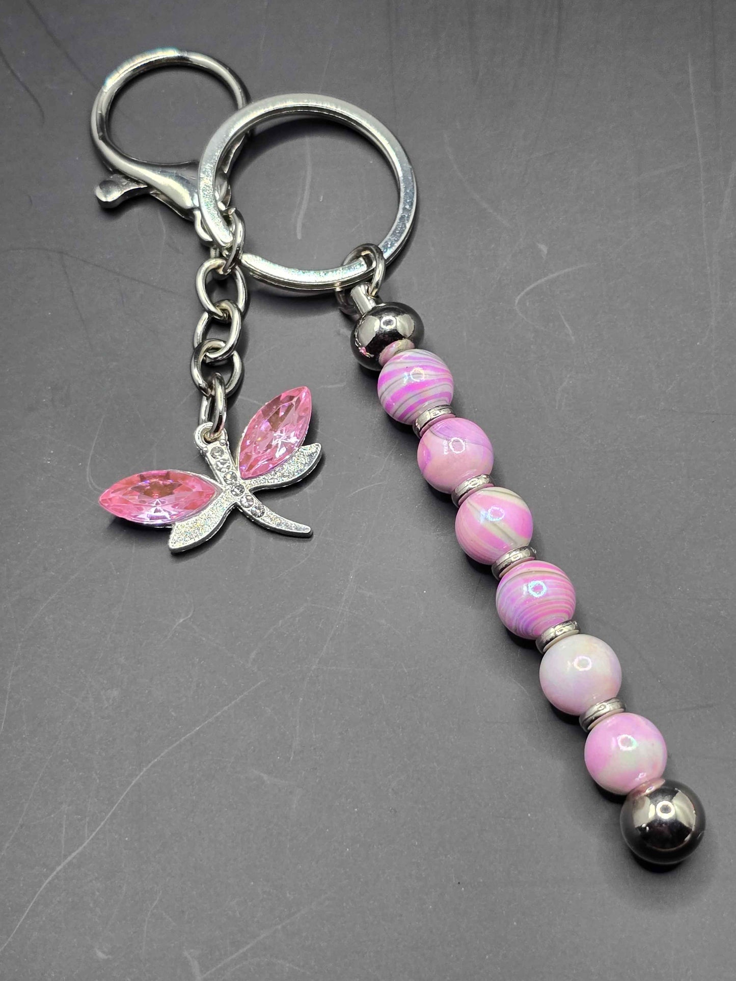 Beaded Vertical Bag Charm / Keyring / Zipper Pull Charm - Various Designs Available