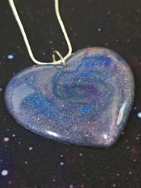 Cosmic Sky Resin Necklace