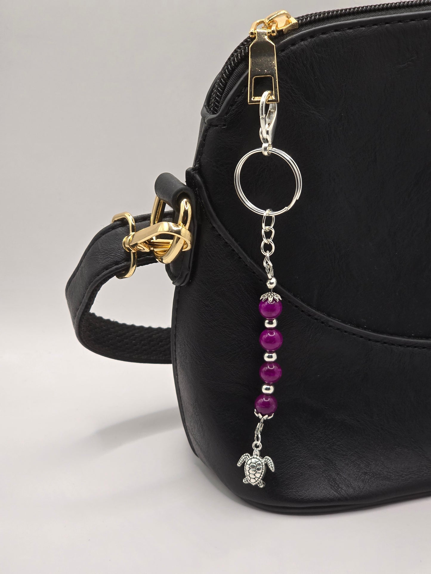 Silver Heart / Starfish / Sea Turtle, Zipper Pull Charm - Bag Accessory - Keyring