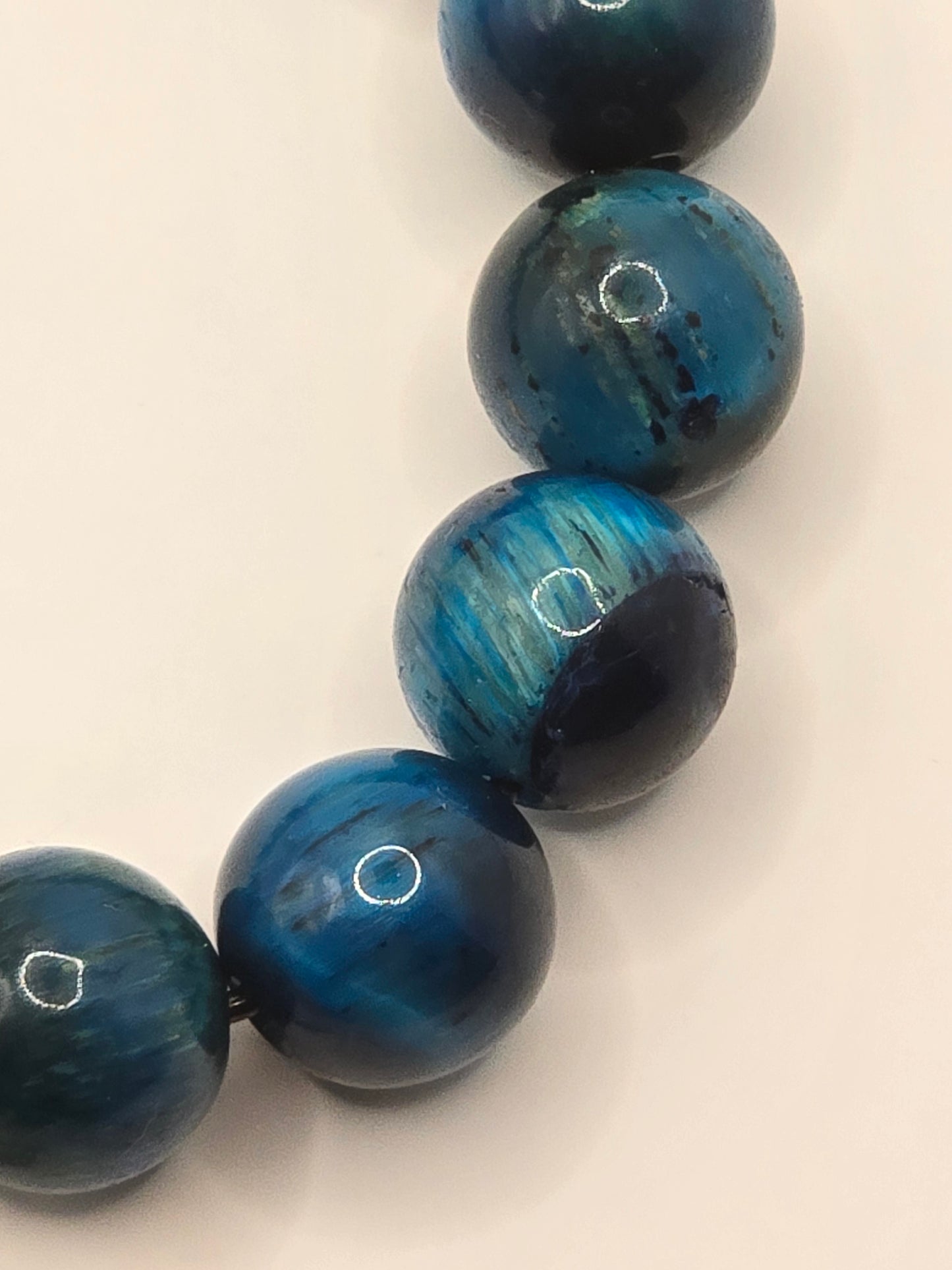10mm blue glass beads
