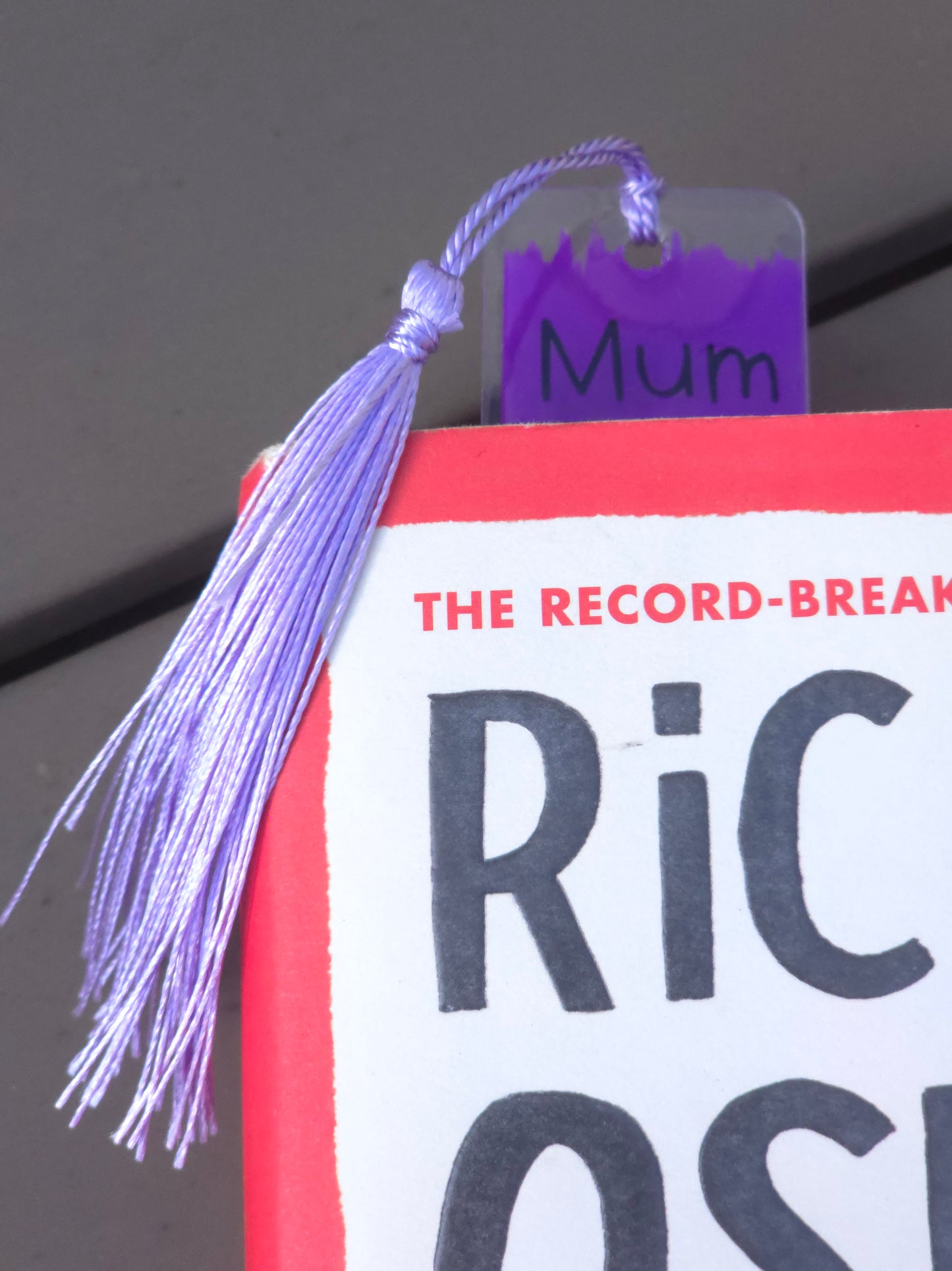 Mothers day bookmark - Acrylic bookmark with permanent vinyl design