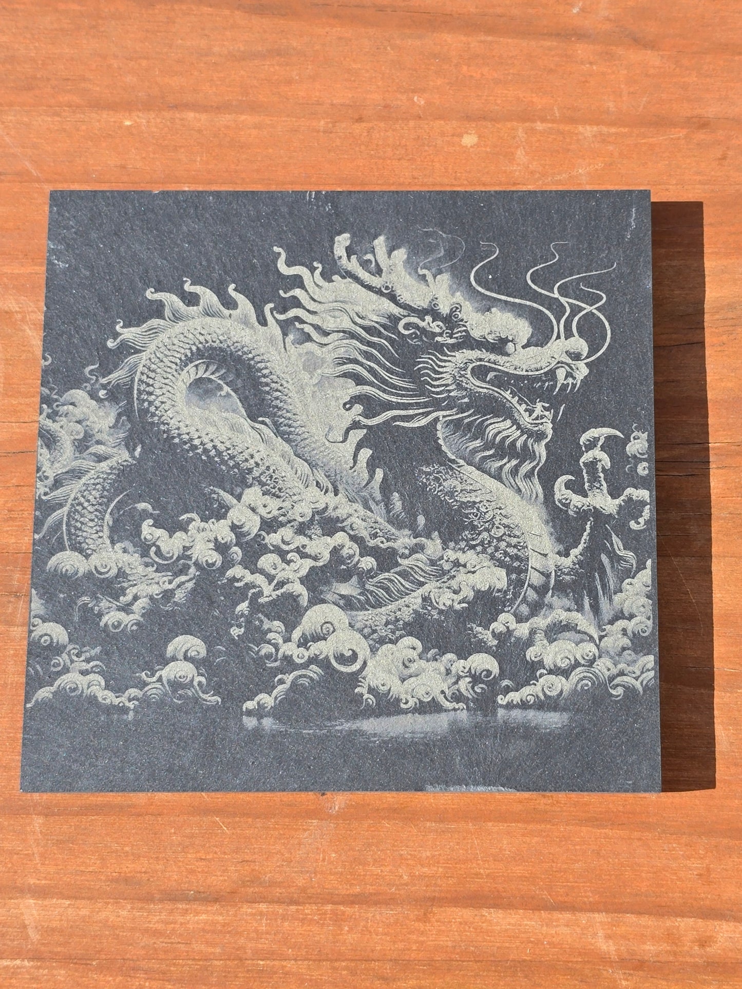 Various Animal design slate coasters - Stag, Dragon, Bee, Cow, Lion, Giraffe, Elephant