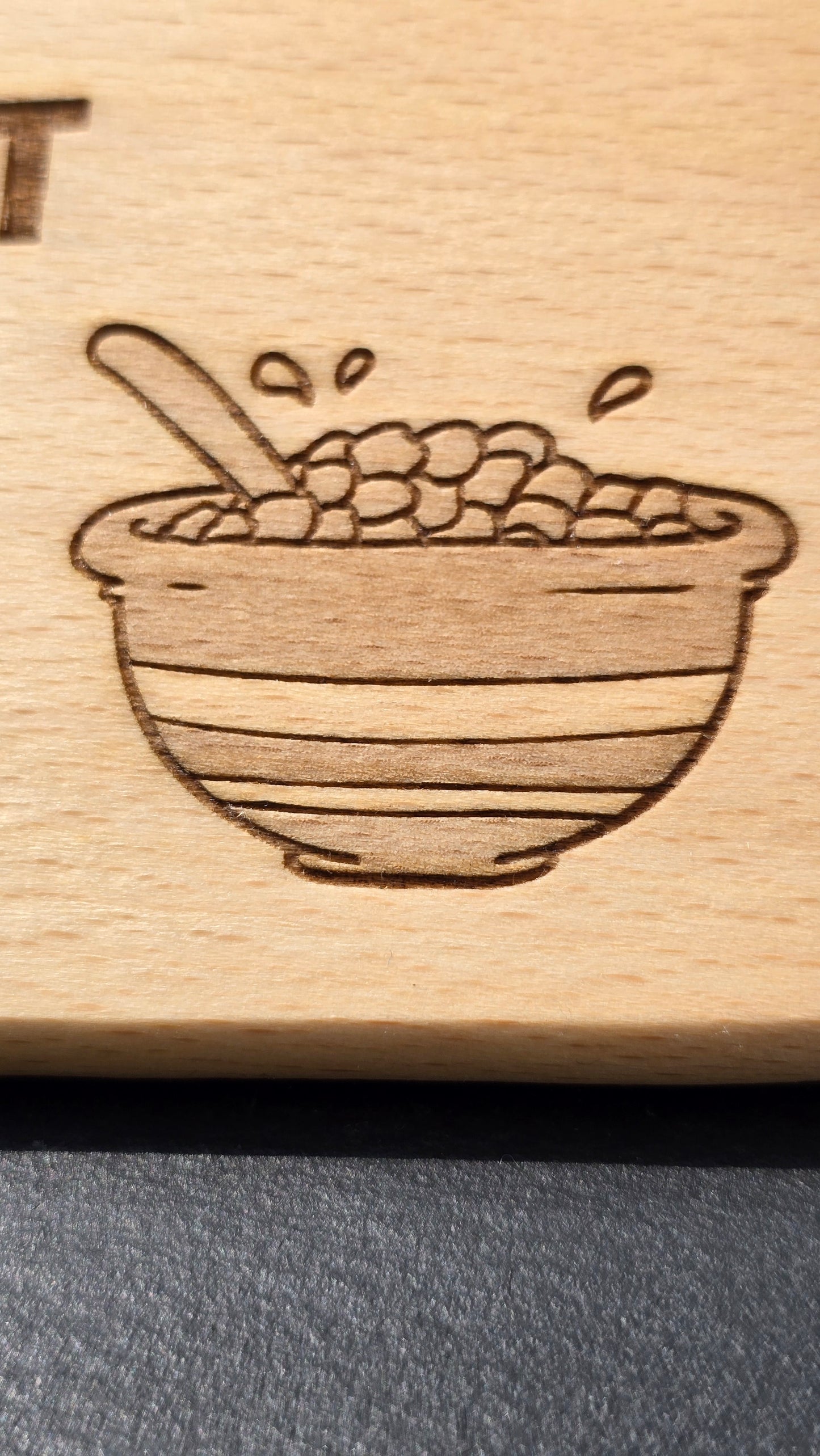 Personalised Kids Dinosaur Breakfast Board - Your Name Engraved