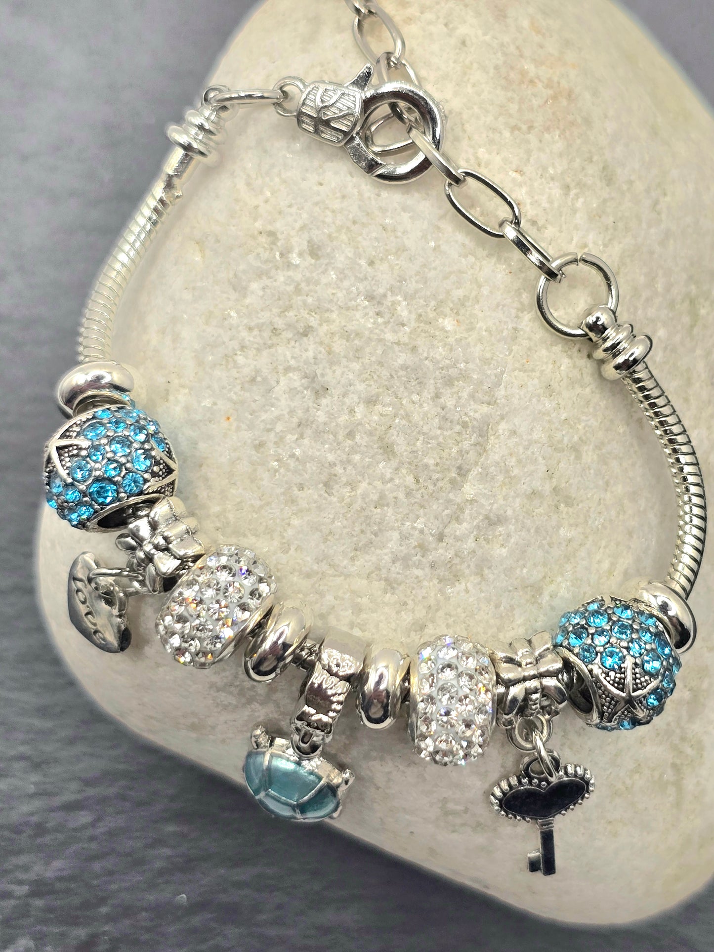 Snake Chain Charm Bracelets for Women and Girls - Unique Charm Bracelets with Various Designs
