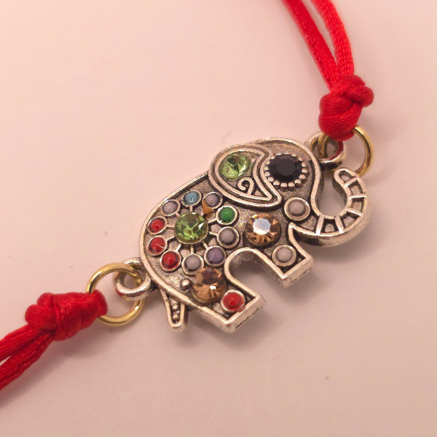 Slide Knot String Bracelet With Charm