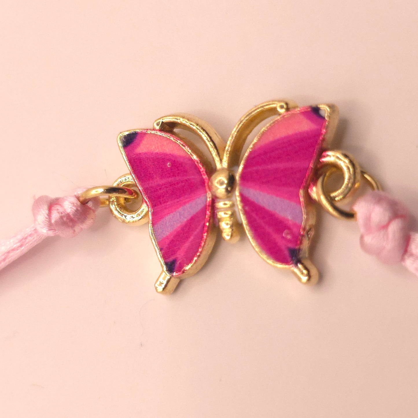 Slide Knot String Bracelet With Charm