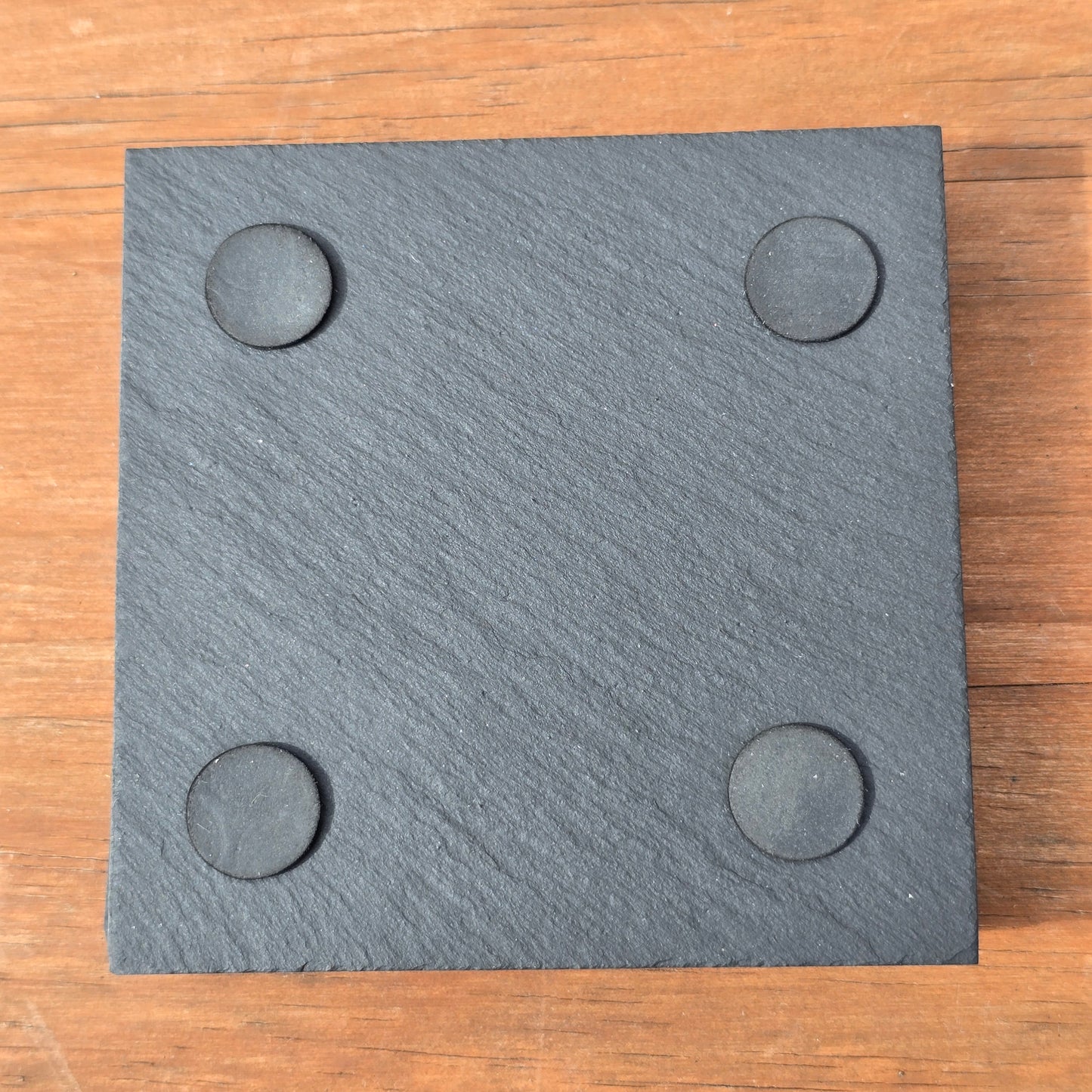 Cat Slate Coaster Set - 4 pack of etched cat design 10cm drinks mats