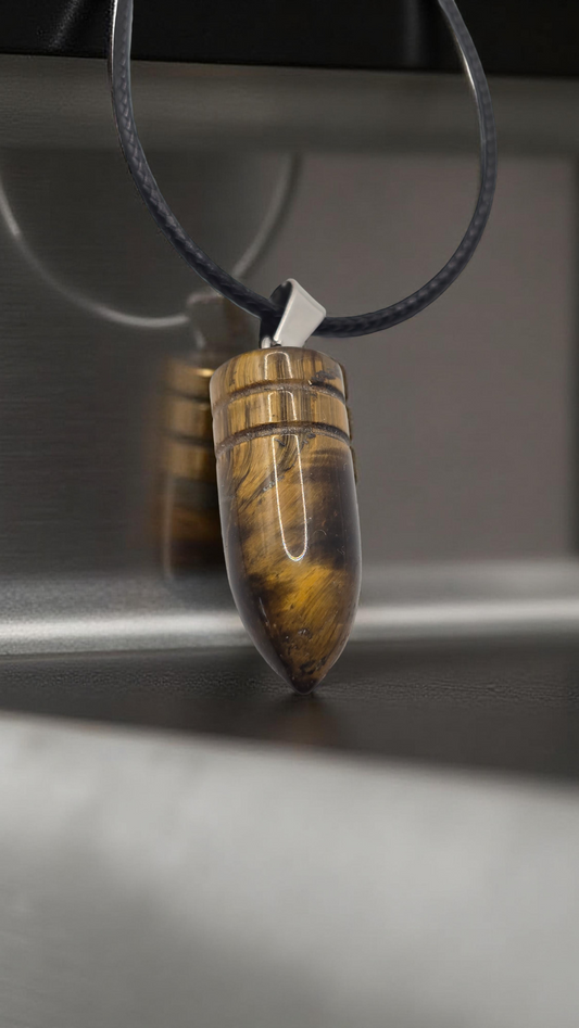 Men's Tigers Eye Bracelet and Necklace Set