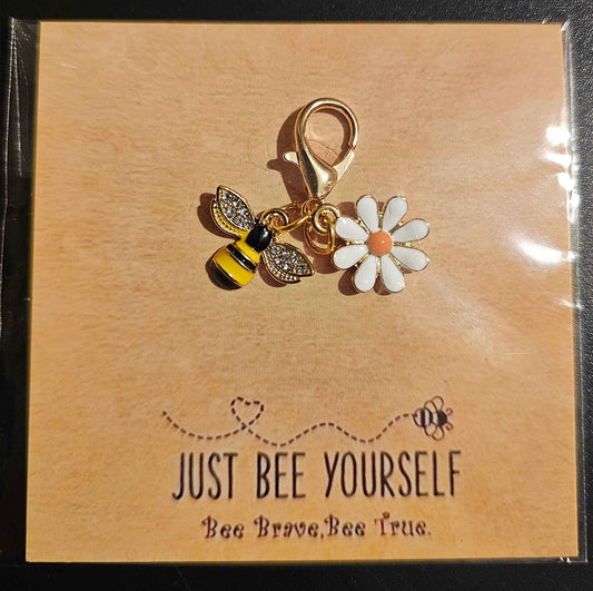 Bee Bundle - Necklace, Earrings, Bag Charm and Zip Charm