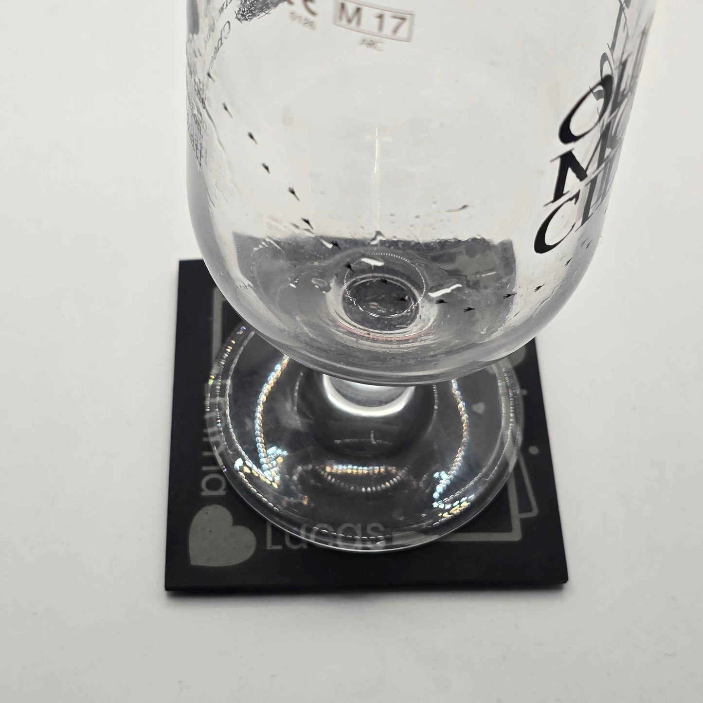 Personalised Heart Framed Coaster - Engraved Slate with Contemporary Design
