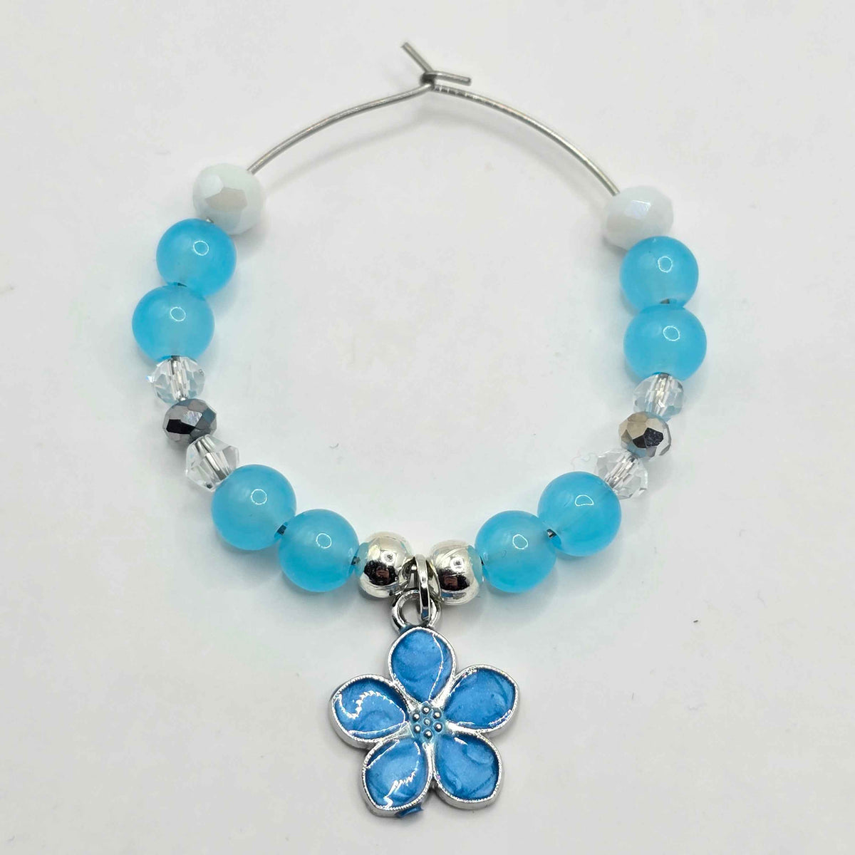 Sakura Cocktail Glass Charms - Floral Wine Glass Charms