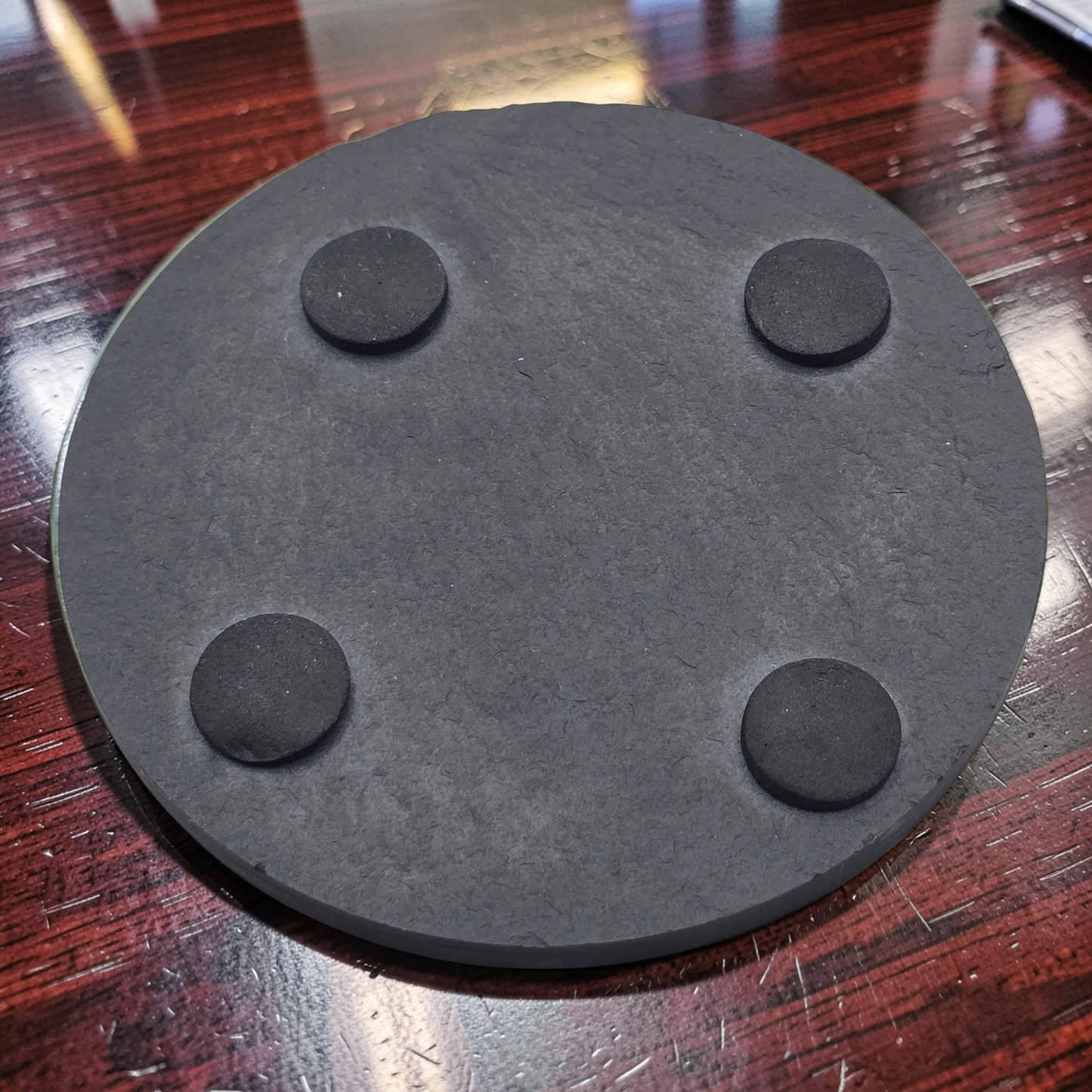 Dartboard Round Slate Coaster