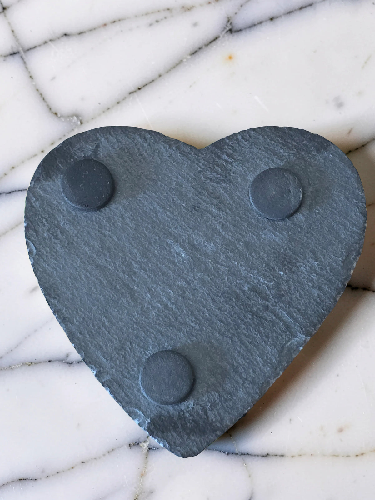 Personalised Heart Slate Coaster - Wedding & Anniversary Gift