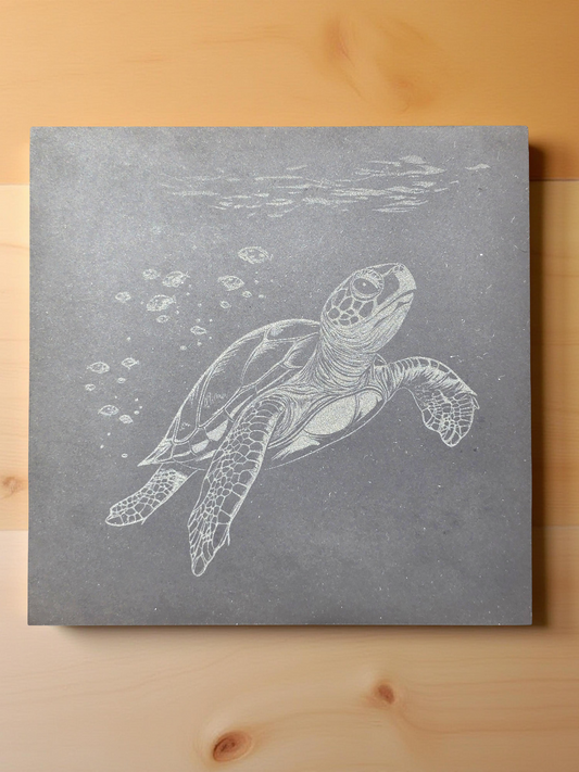 Sea Turtle Slate Coasters - 4 pack contemporary drinks coasters