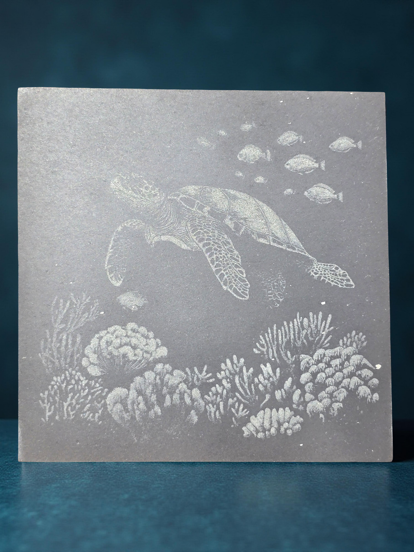Sea Turtle Slate Coasters - 4 pack contemporary drinks coasters