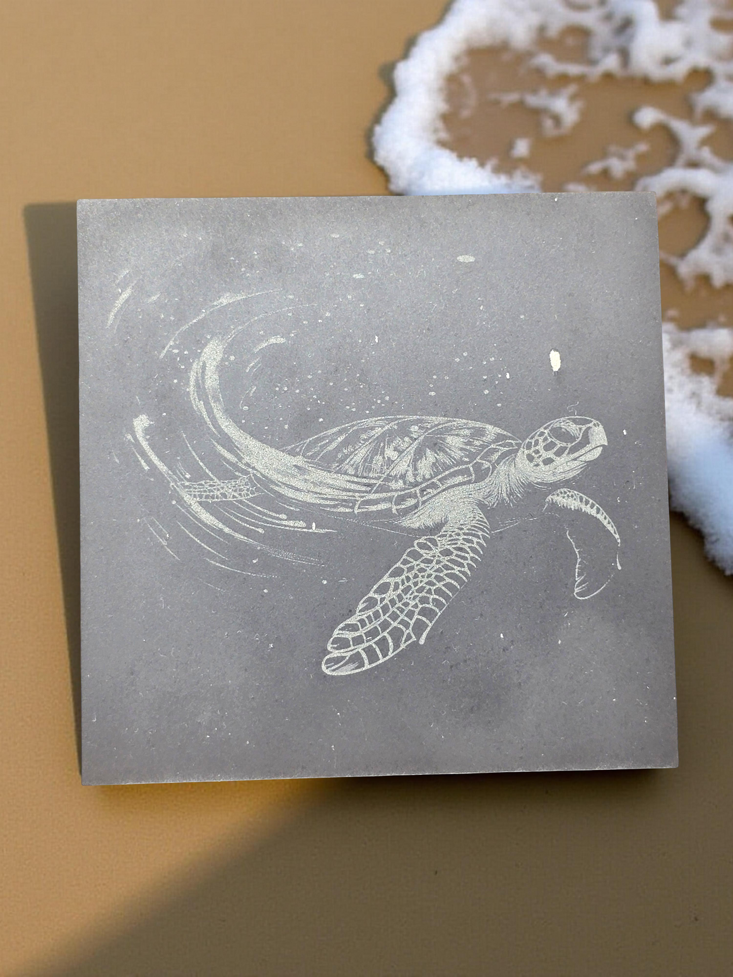 Sea Turtle Slate Coasters - 4 pack contemporary drinks coasters