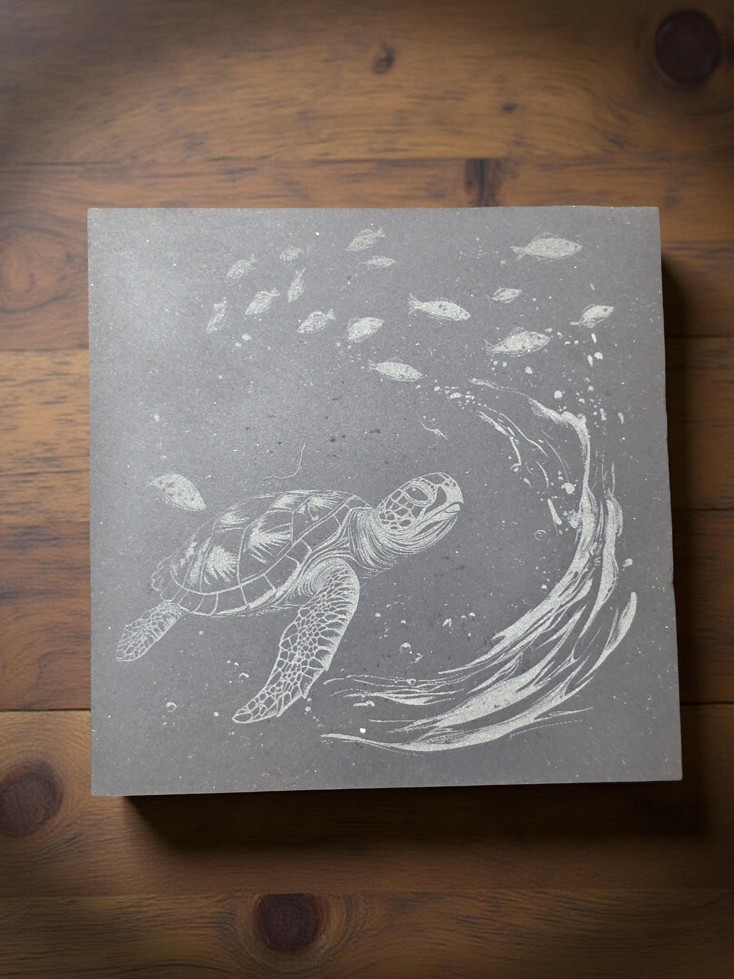 Sea Turtle Slate Coasters - 4 pack contemporary drinks coasters