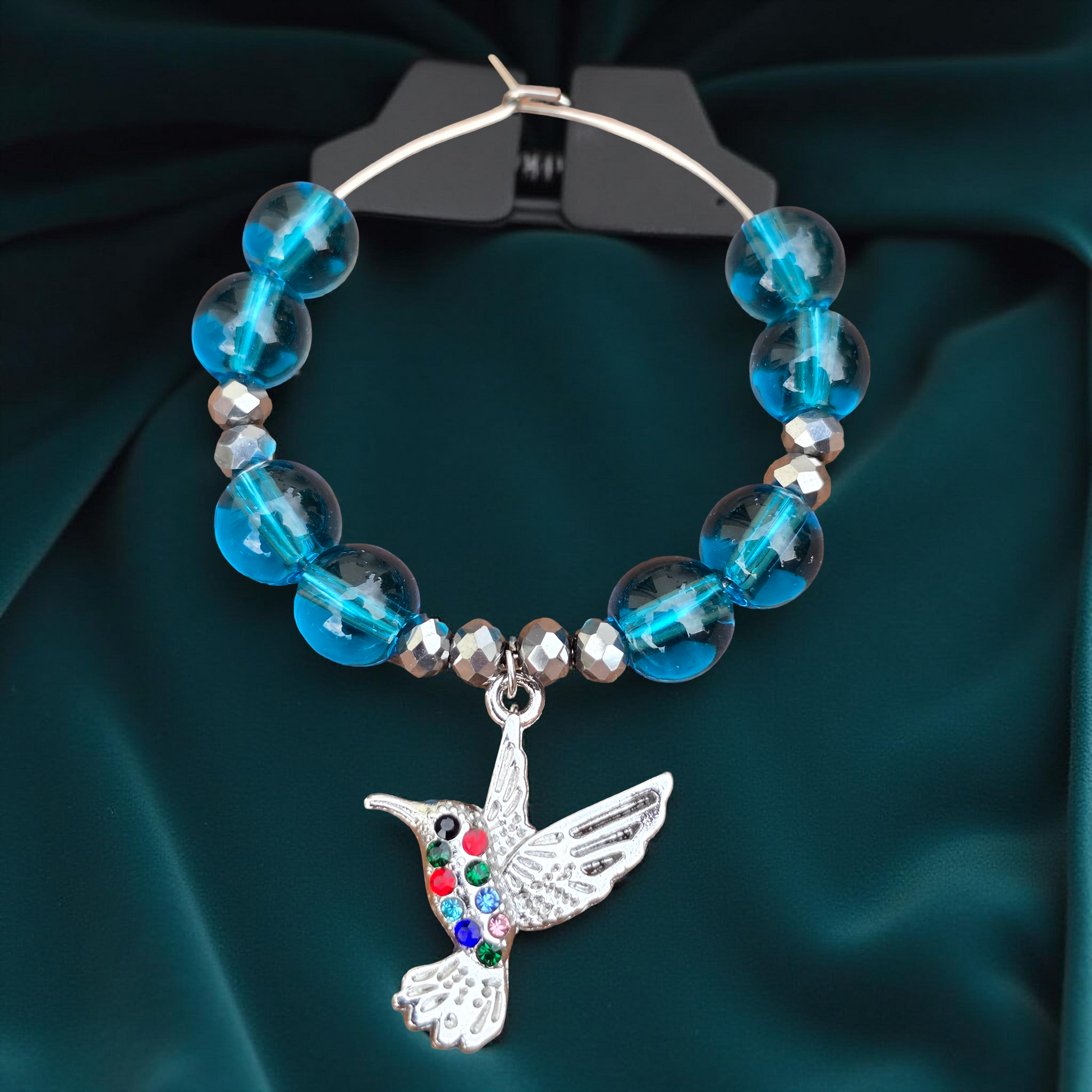 Hummingbird Wine Glass Charms - Pack of 4 drinks markers