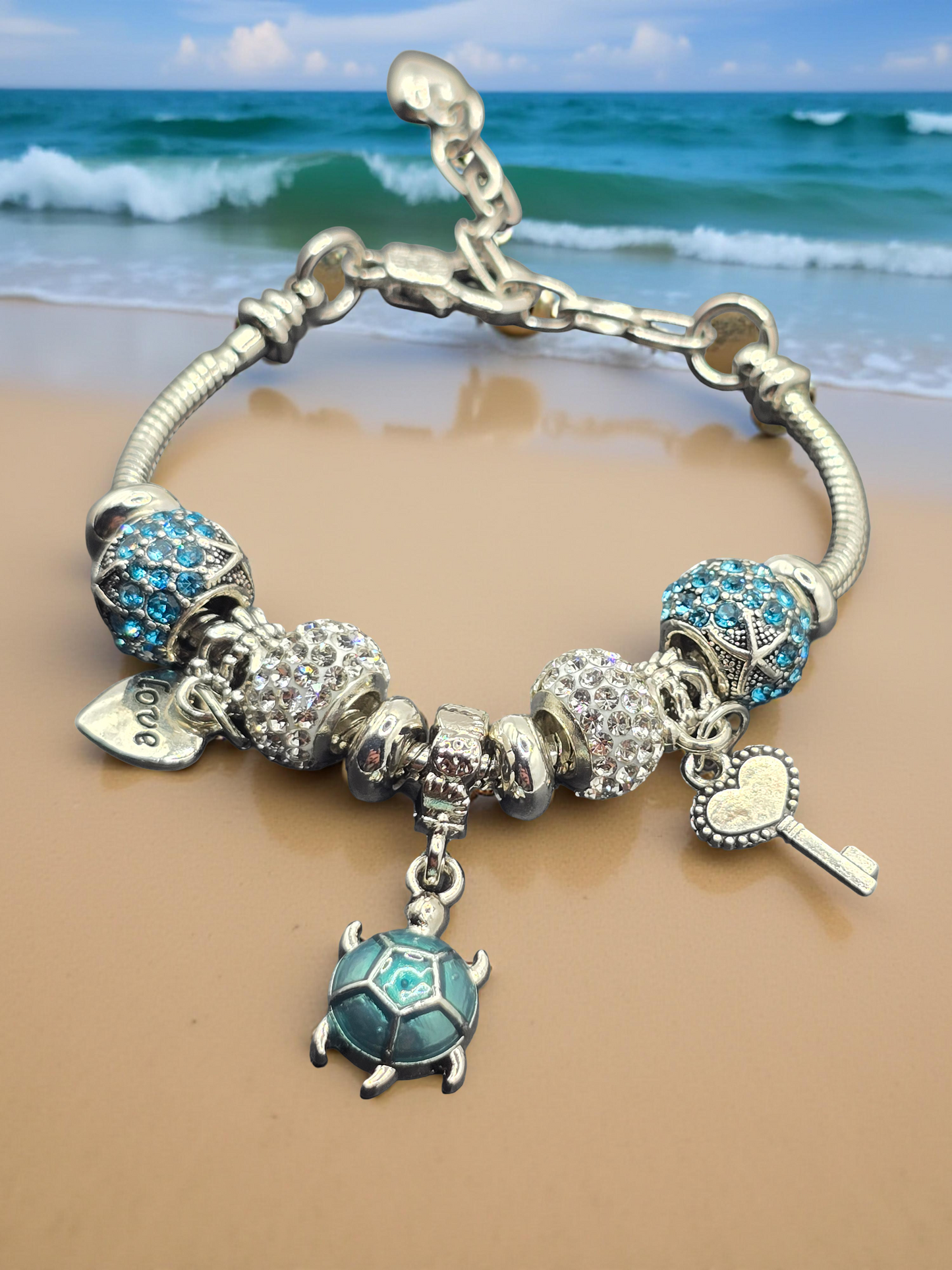 Snake Chain Charm Bracelets for Women and Girls - Unique Charm Bracelets with Various Designs
