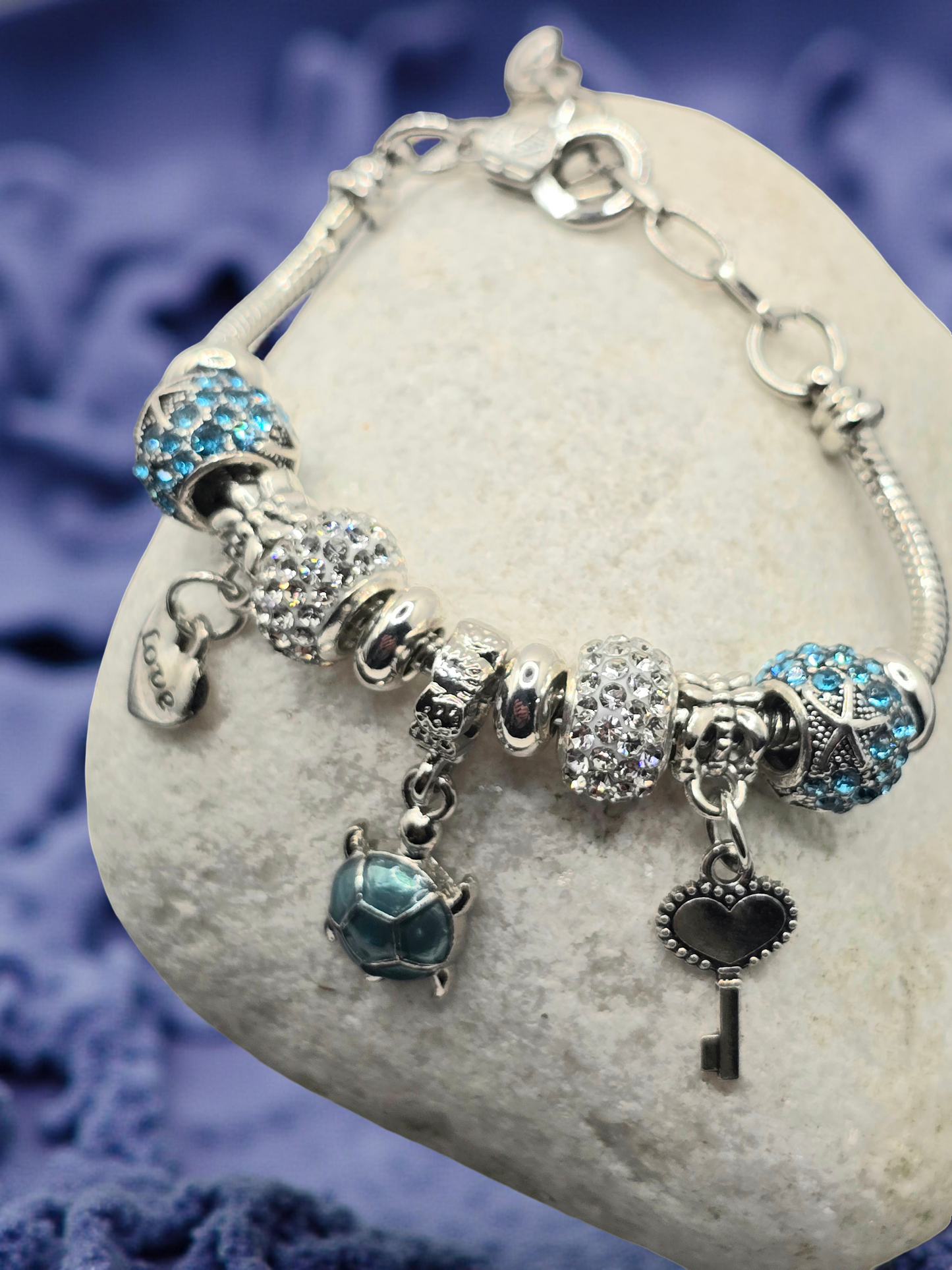 Snake Chain Charm Bracelets for Women and Girls - Unique Charm Bracelets with Various Designs