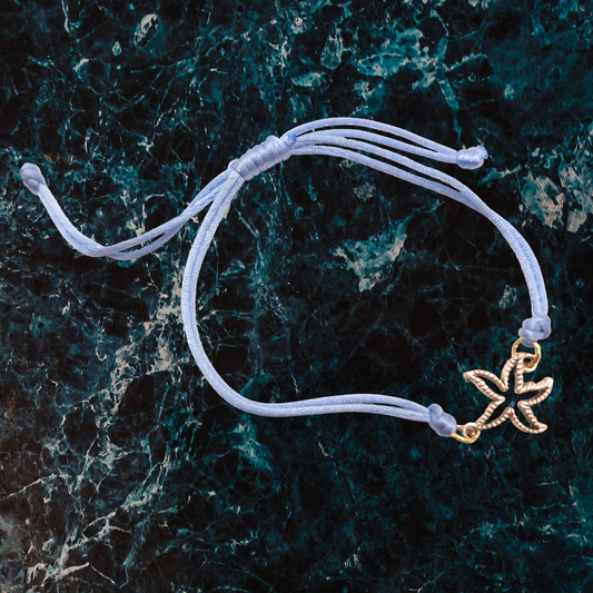 Slide Knot String Bracelet With Charm