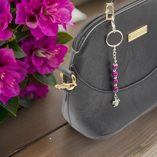 Silver Heart / Starfish / Sea Turtle, Zipper Pull Charm - Bag Accessory - Keyring