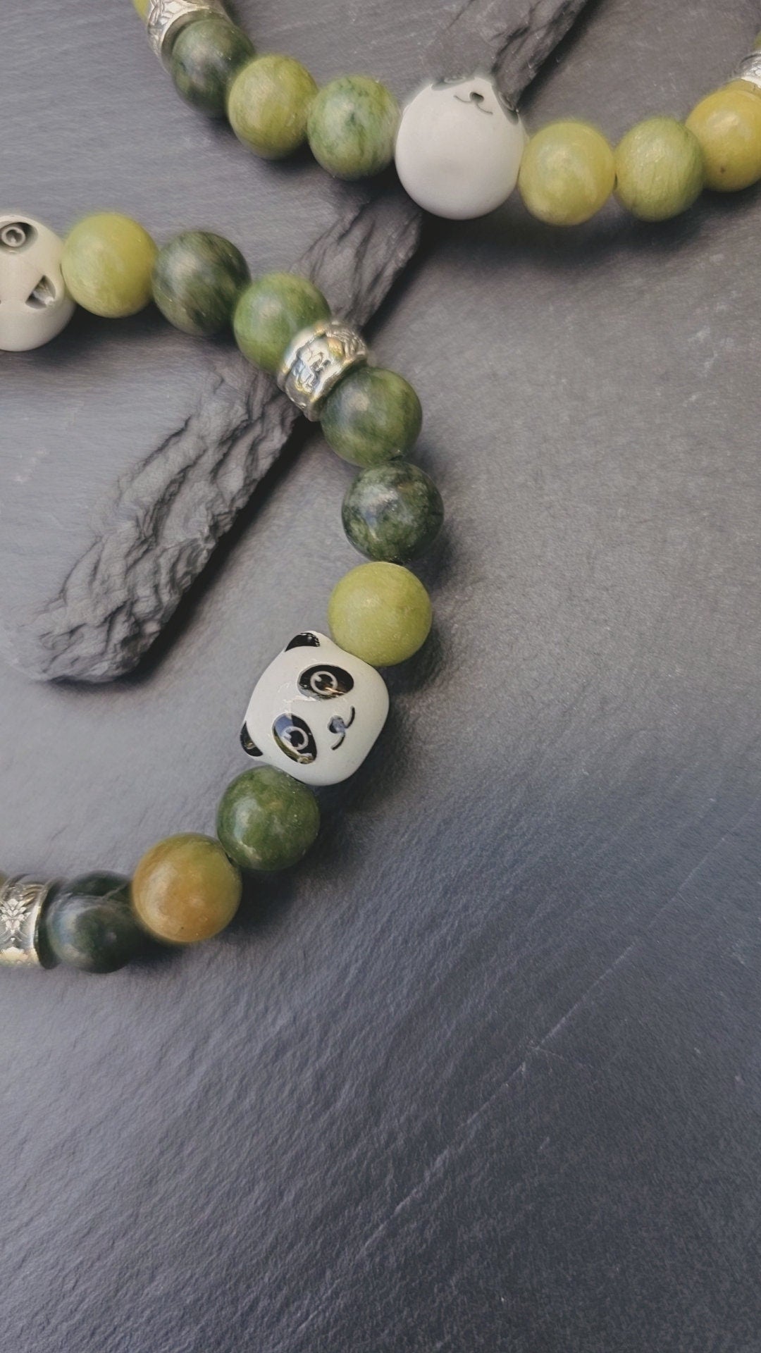 Panda Themed Bracelet - Kids/adults Elastic Stretch bracelet to fit most wrist sizes