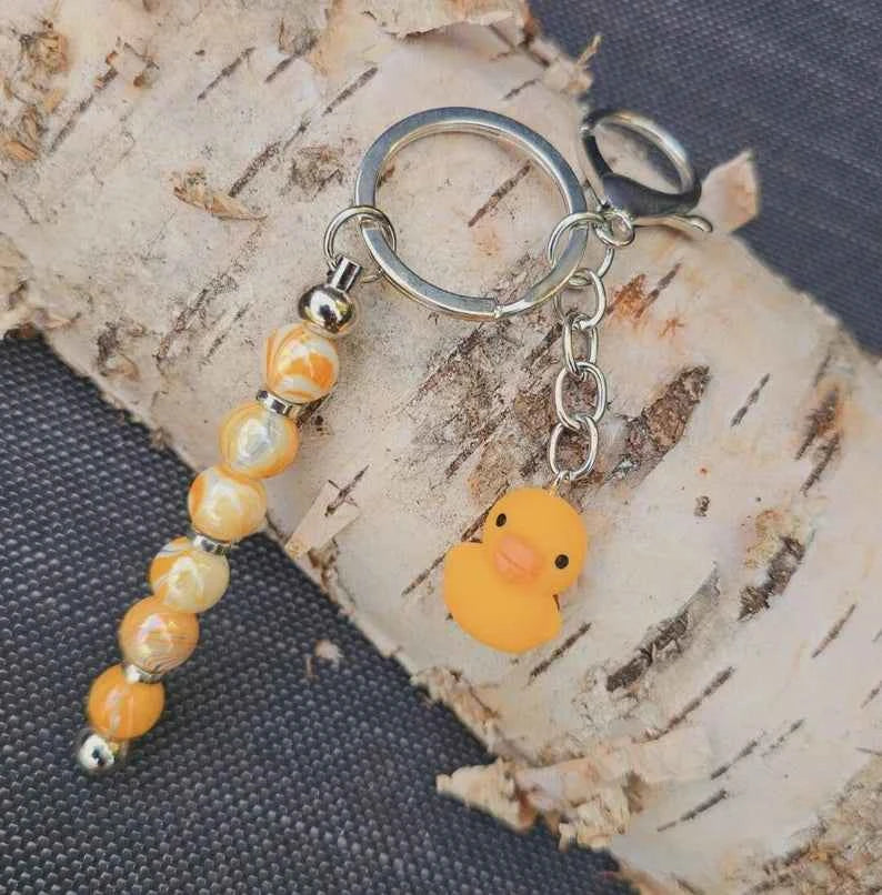 Beaded Vertical Bag Charm / Keyring / Zipper Pull Charm - Various Designs Available