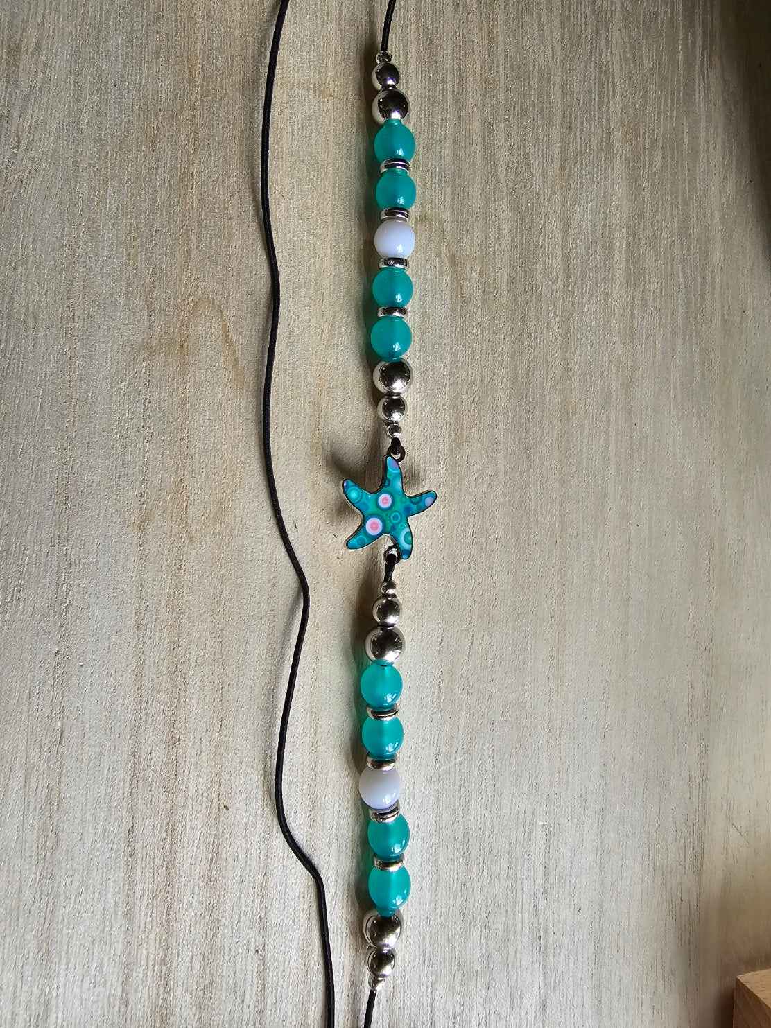 Starfish elastic wraparound Bookmark - Place holder for hardbacks, paperbacks, journals and diaries