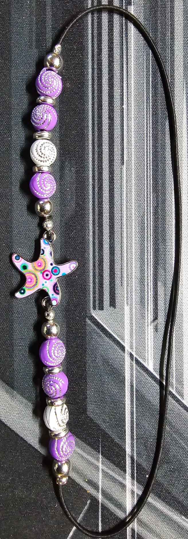 Starfish elastic wraparound Bookmark - Place holder for hardbacks, paperbacks, journals and diaries