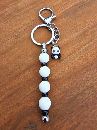 Beaded Vertical Bag Charm / Keyring / Zipper Pull Charm - Various Designs Available