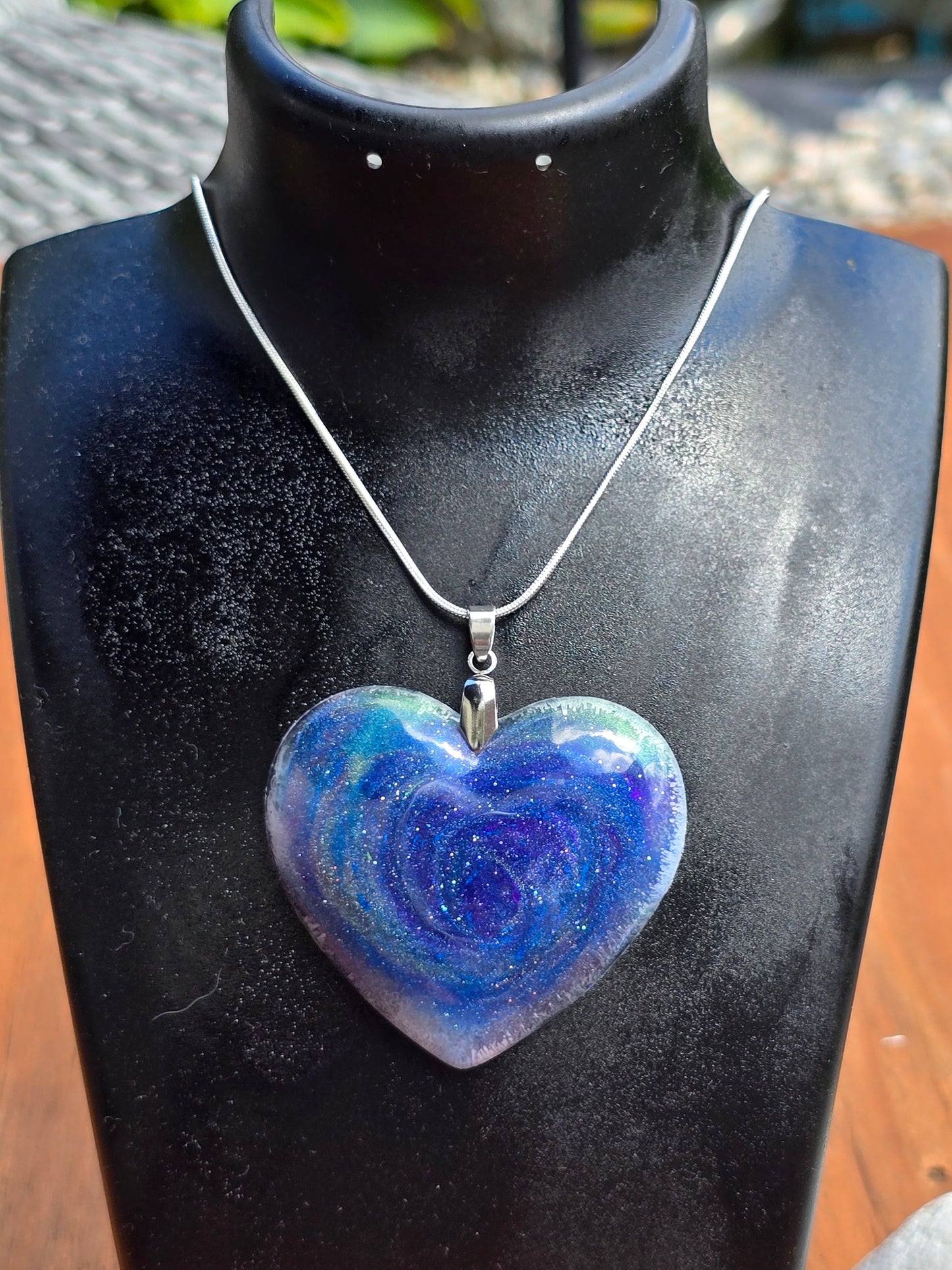 Cosmic Sky Resin Necklace