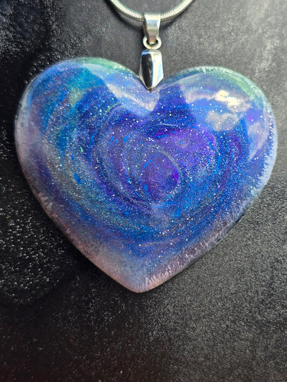 Cosmic Sky Resin Necklace