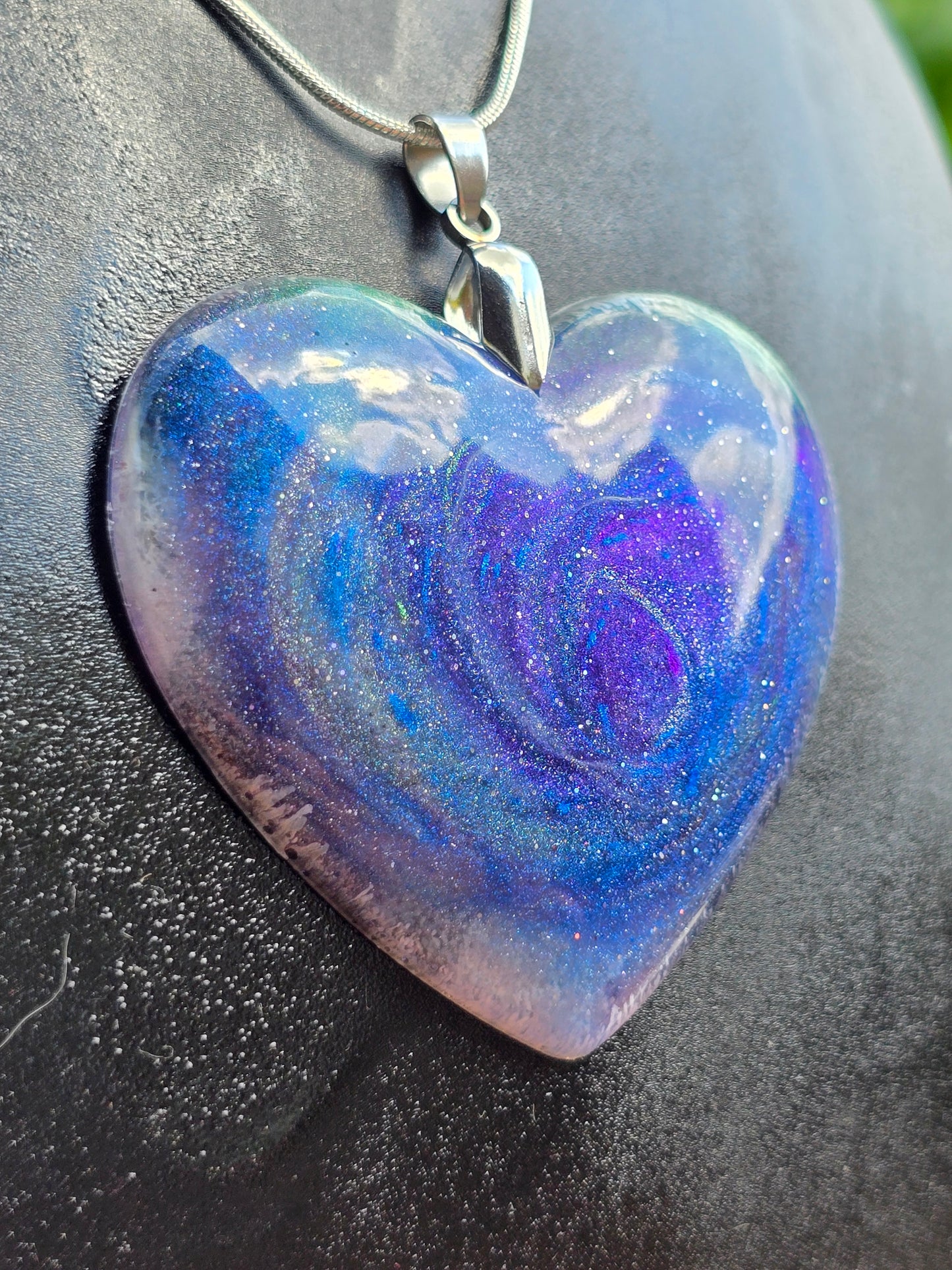 Cosmic Sky Resin Necklace