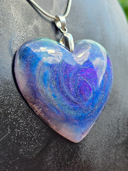 Cosmic Sky Resin Necklace