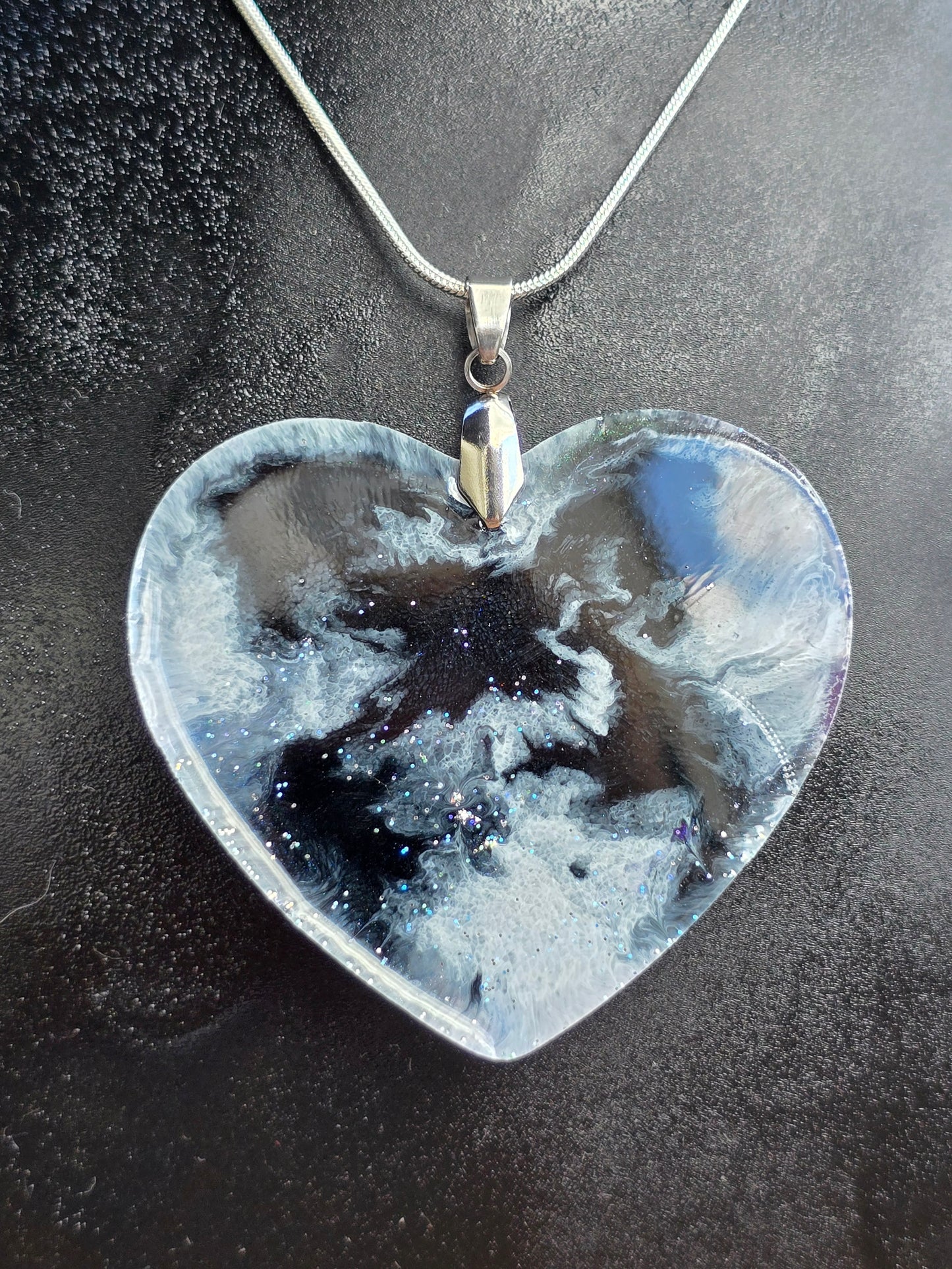Cosmic Sky Resin Necklace