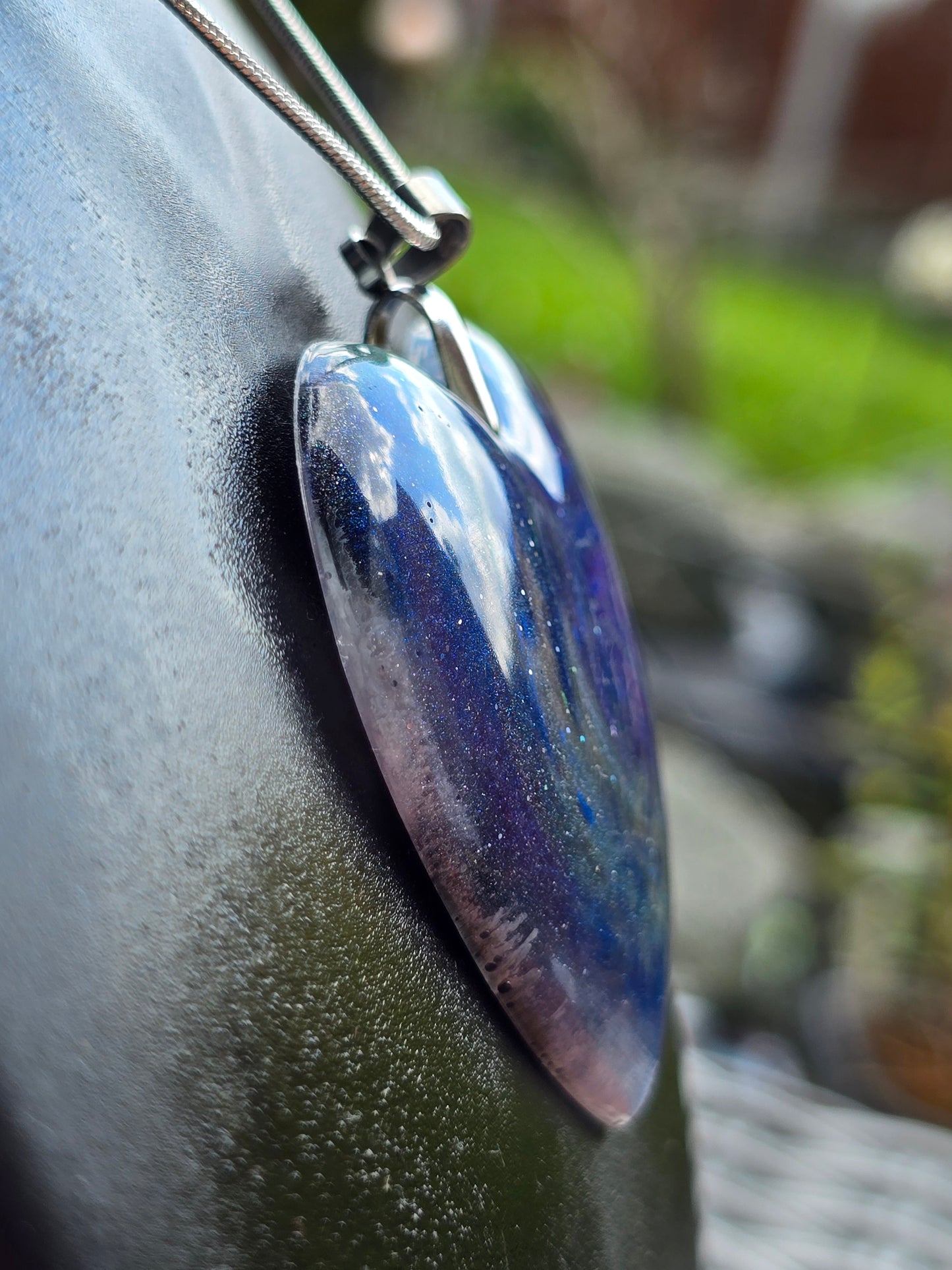 Cosmic Sky Resin Necklace