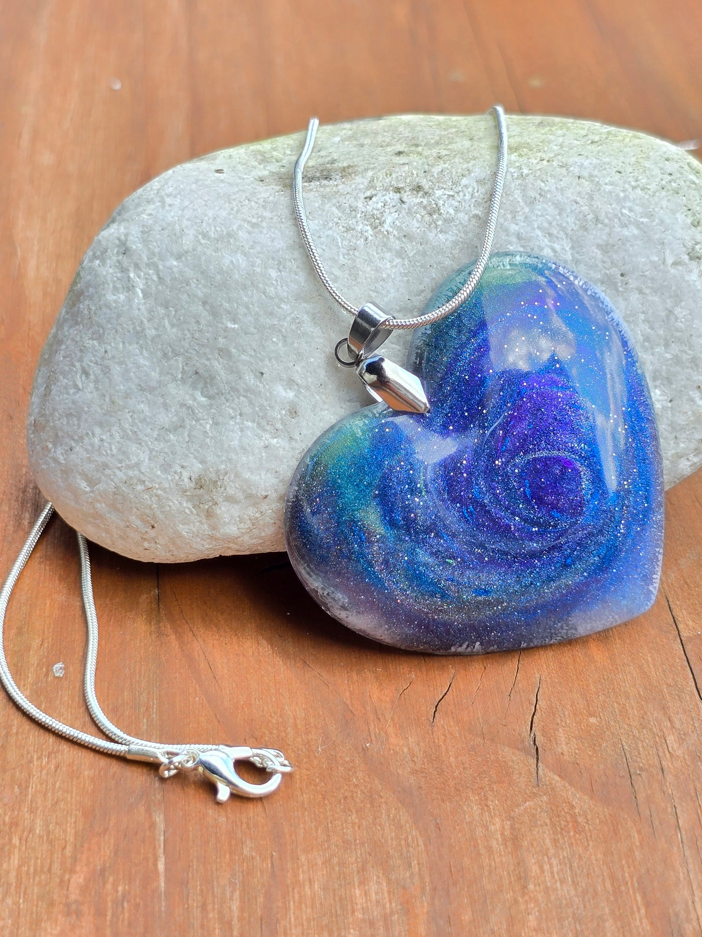 Cosmic Sky Resin Necklace