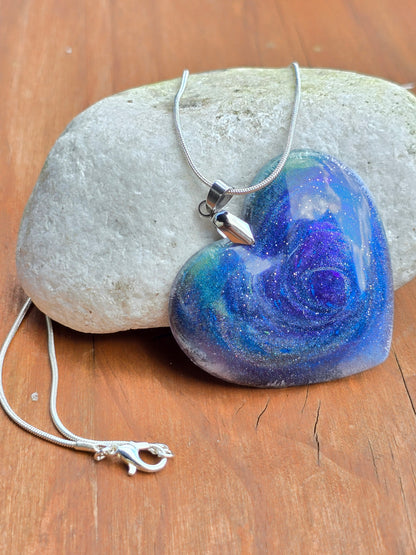 Cosmic Sky Resin Necklace